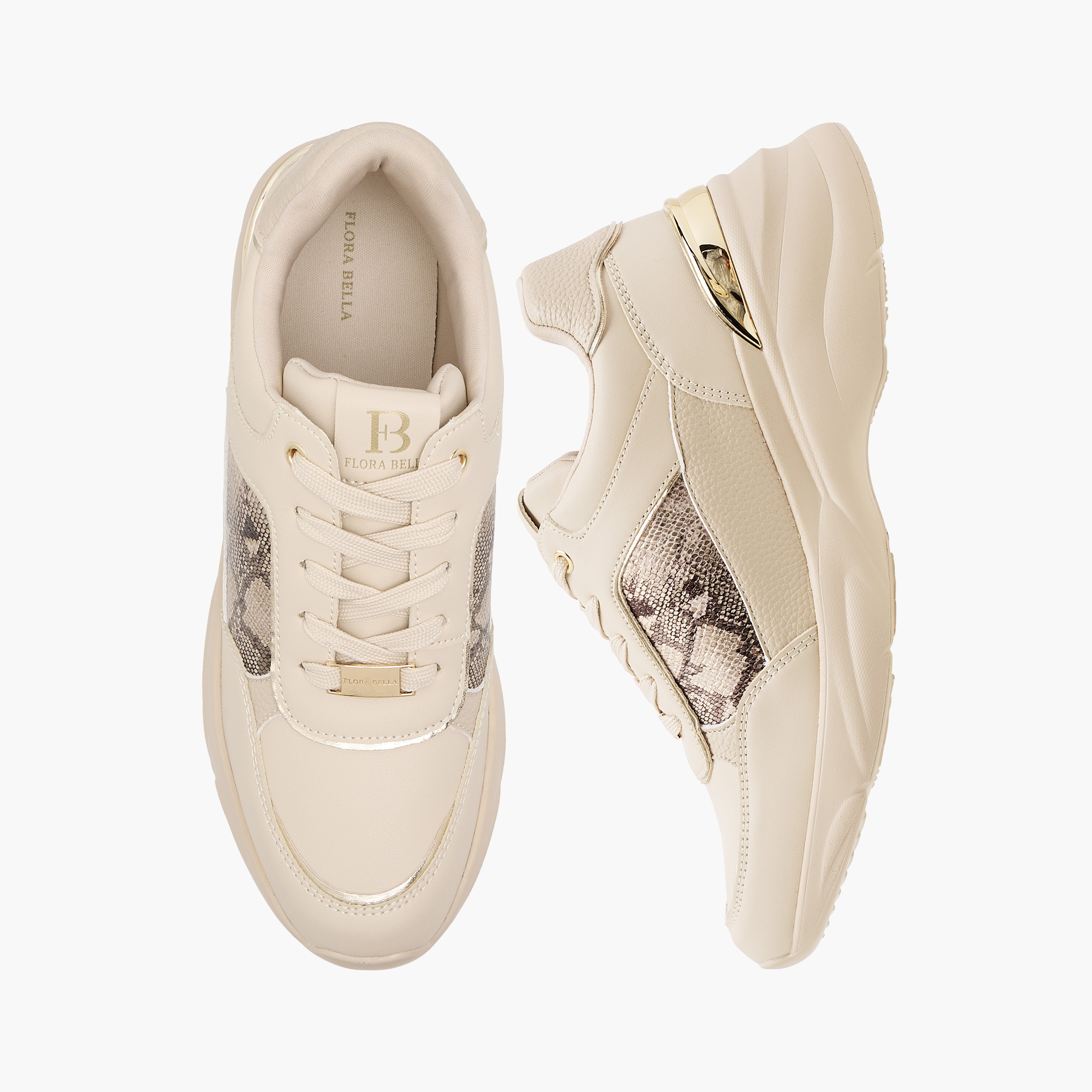 حذاء سنيكرز برباط إغلاق وطبعات حيوانات من فلورا بيلا-women-shoes-sneakers-image-1