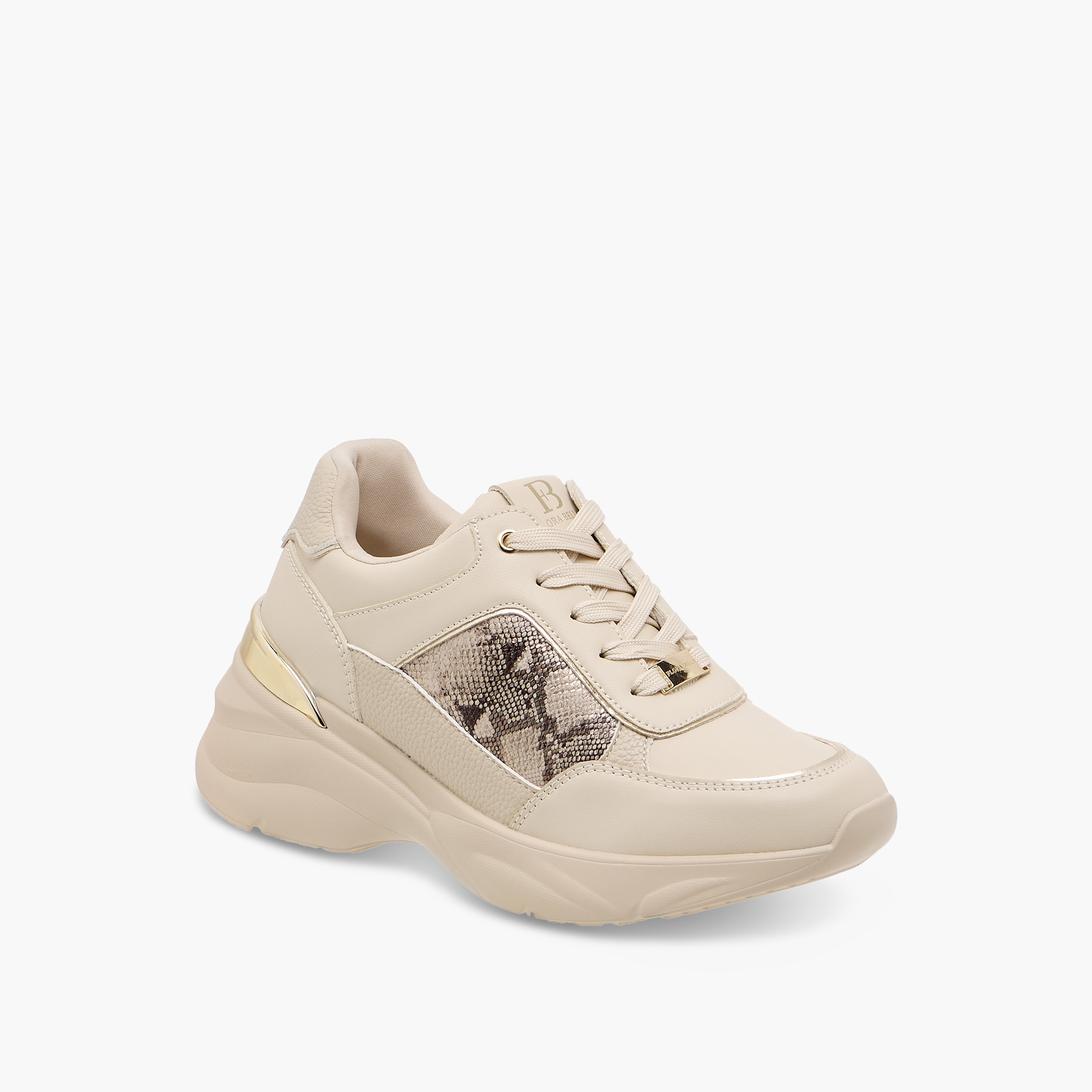 حذاء سنيكرز برباط إغلاق وطبعات حيوانات من فلورا بيلا-women-shoes-sneakers-image-2