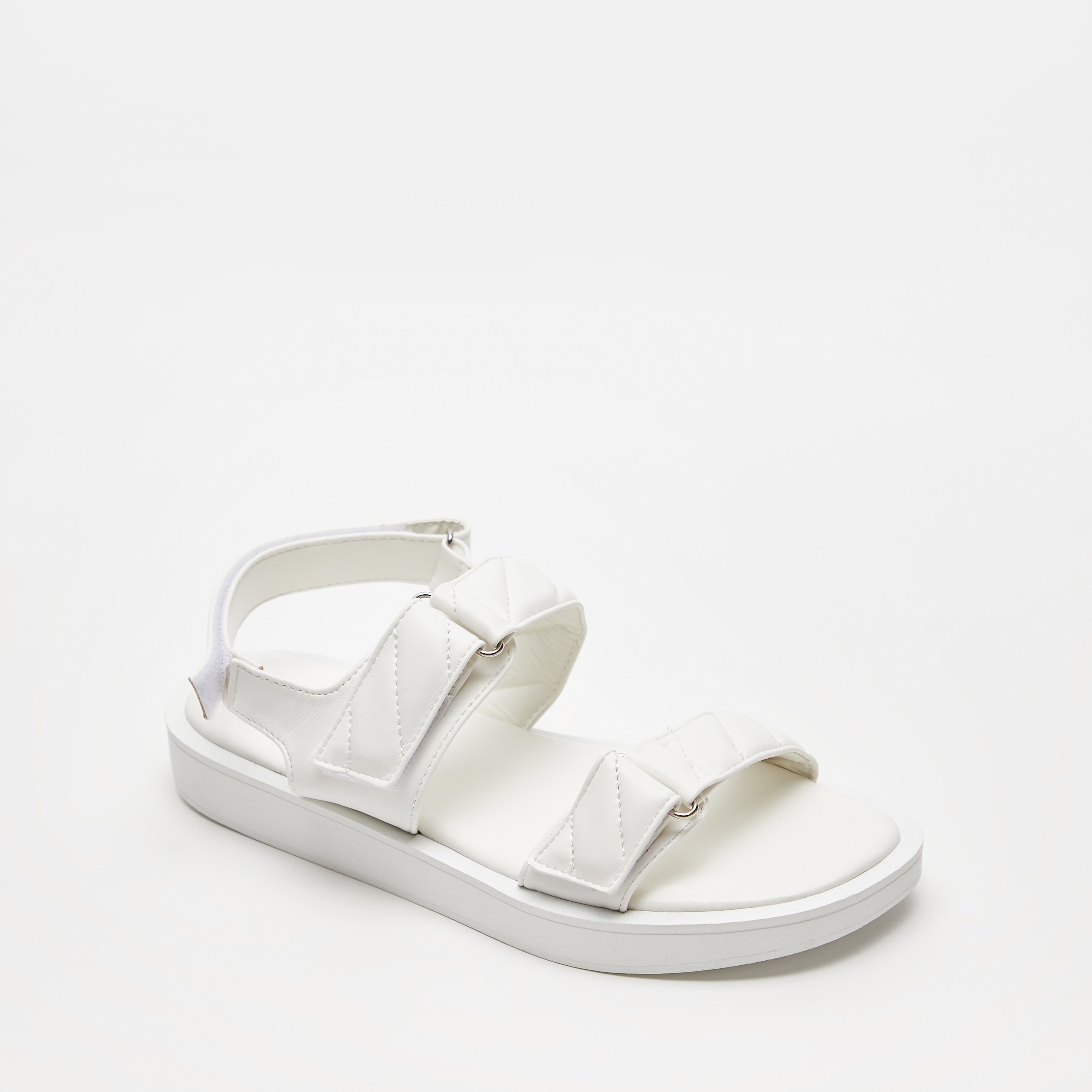 صندل بحزام مبطن وشريط إغلاق لاصق-women-shoes-flats-sandals-image-2