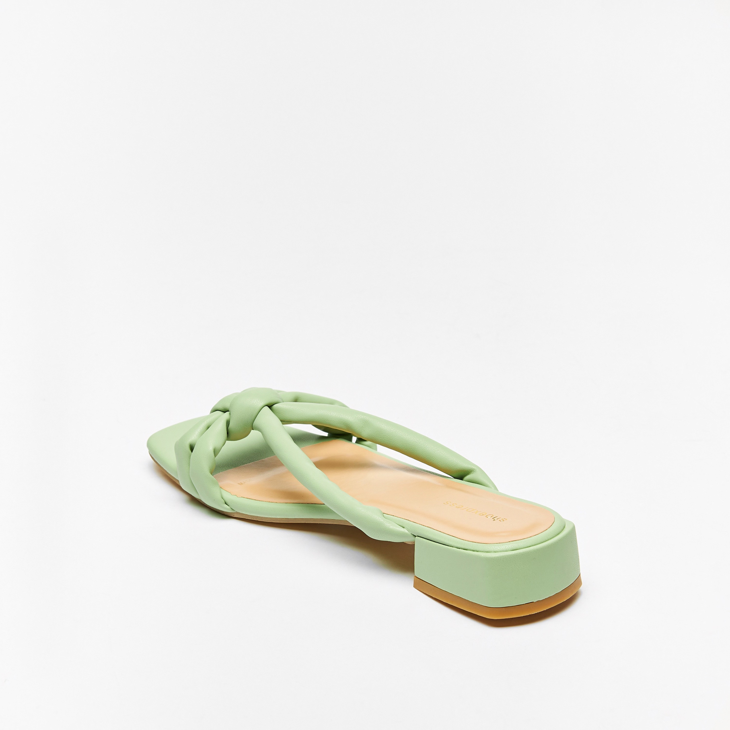 Solid Slip-On Sandals with Block Heels-women-shoes-heels-image-2