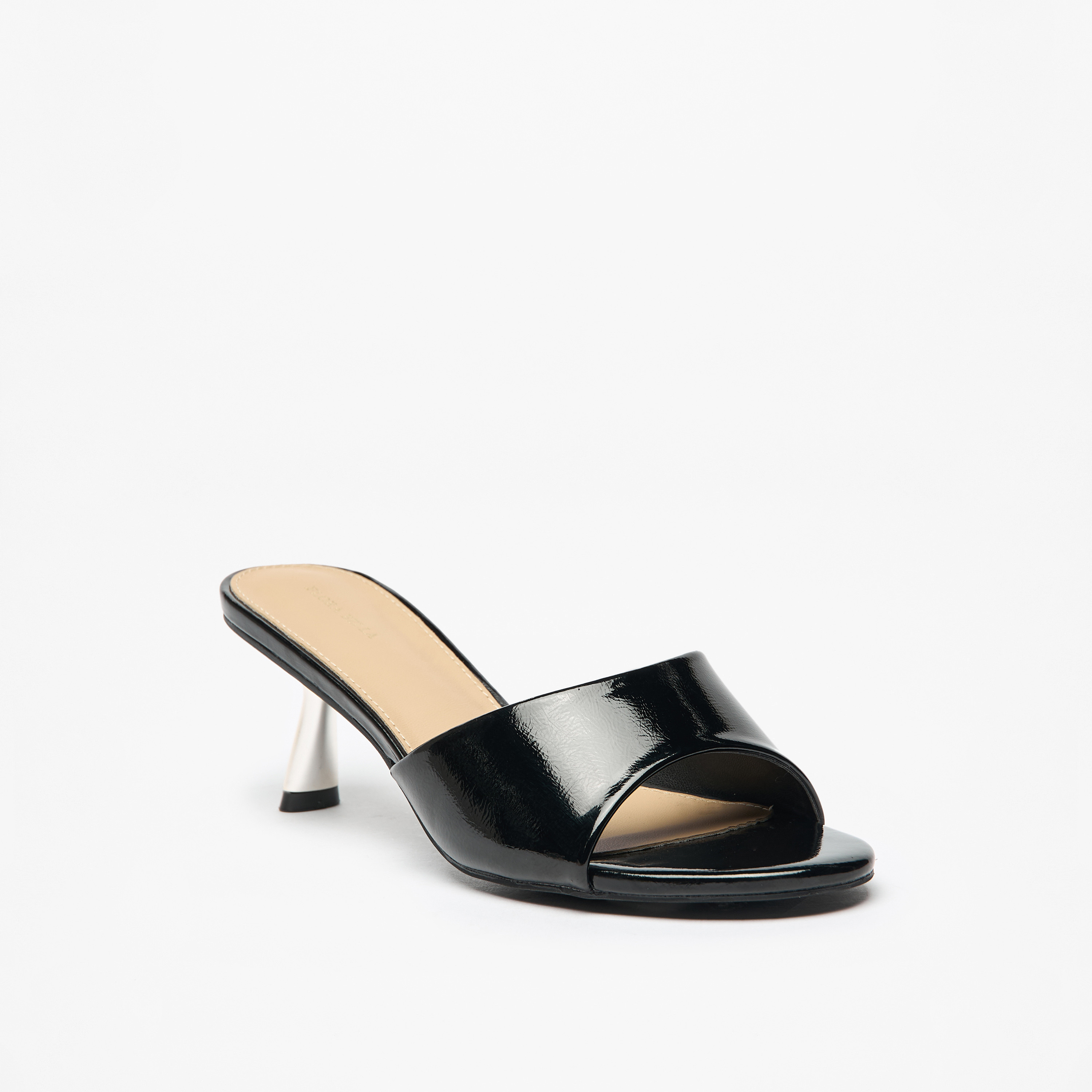صندل سهل الارتداء سادة بكعب صغير من فلورا بيلا-women-shoes-sandals-heeled-image-1