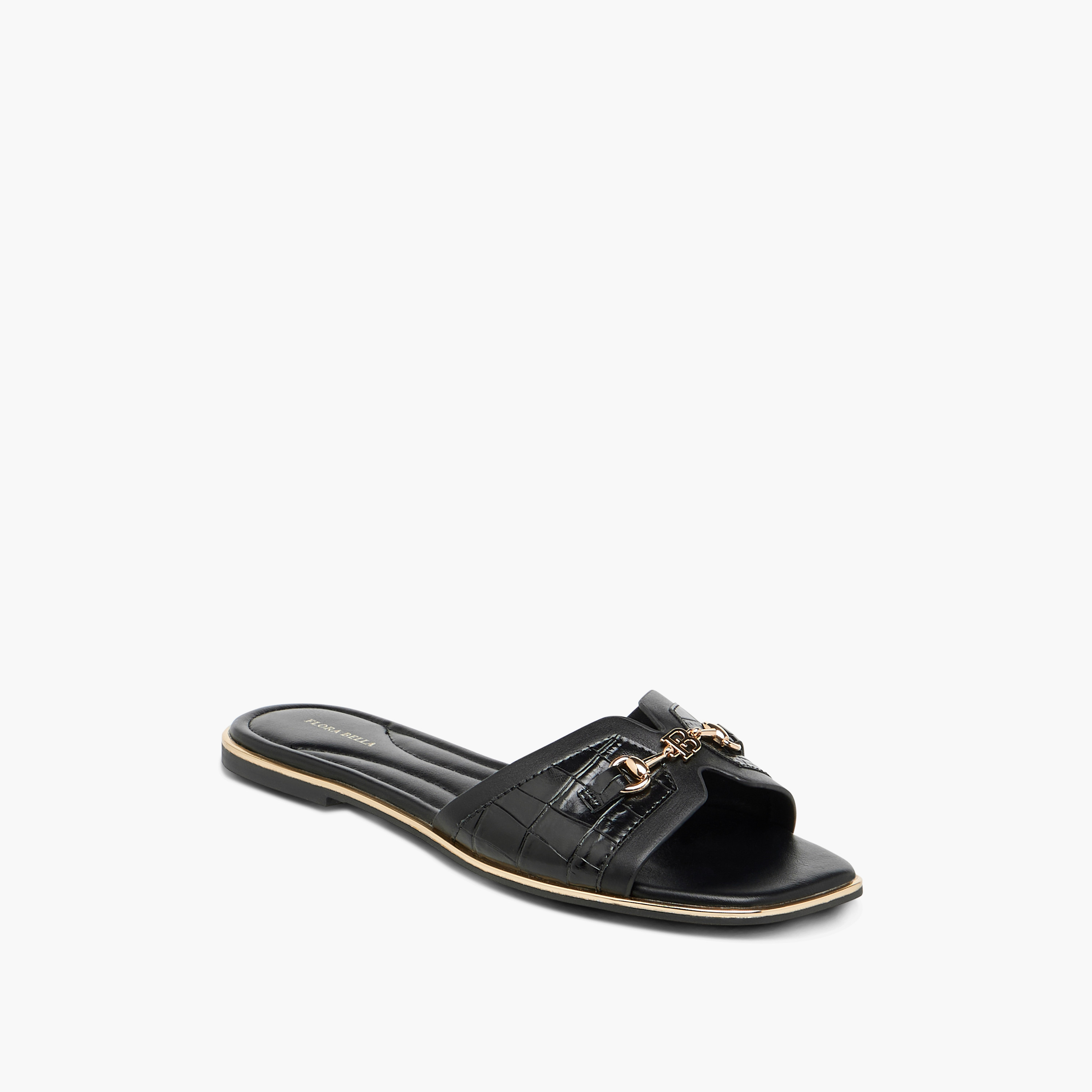 Flora Bella Solid Slip-On Flat Sandals with Metal Accent-women-shoes-flats-sandals-image-2