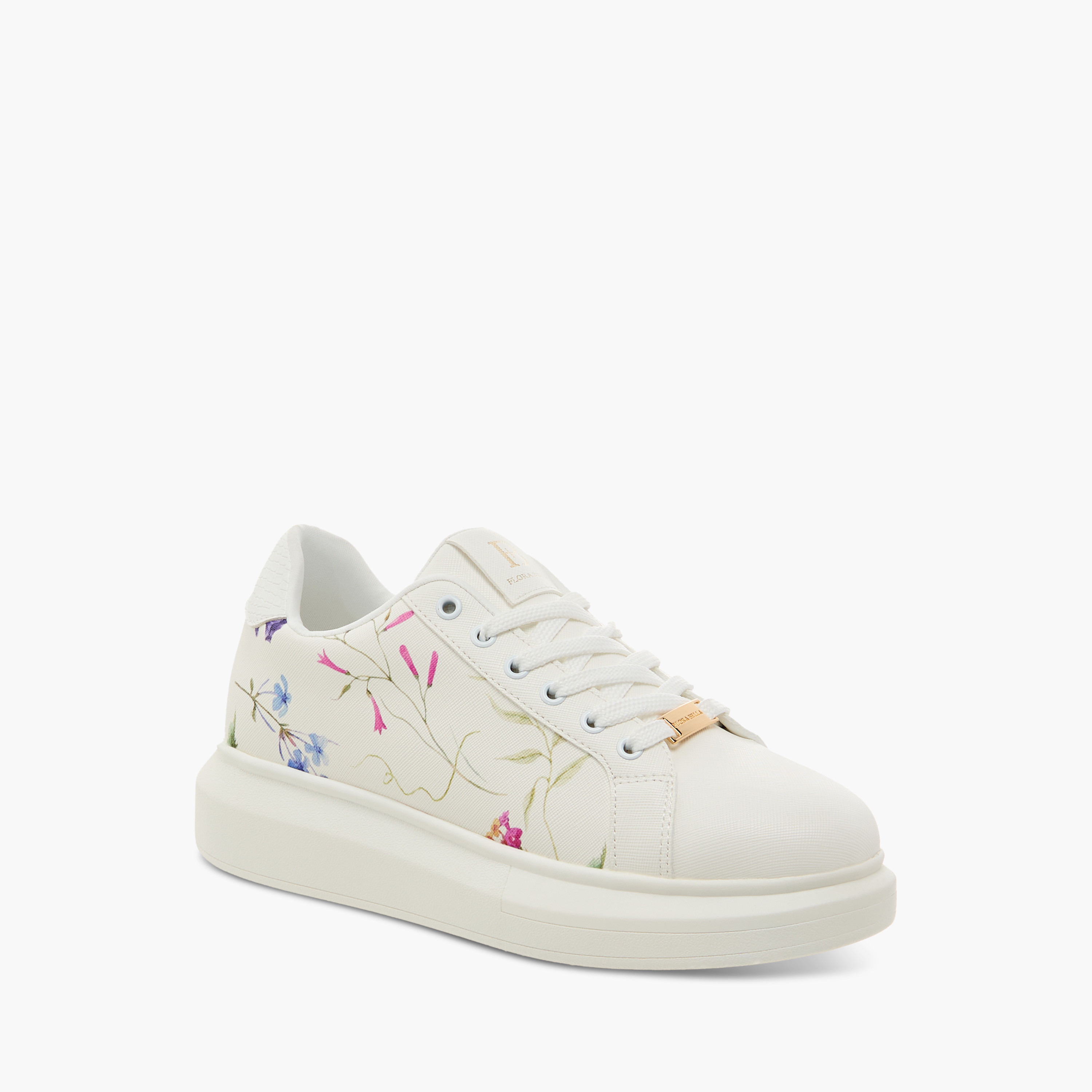 حذاء سنيكرز برباط إغلاق وطبعات زهرية من فلورا بيلا-women-shoes-sneakers-image-2