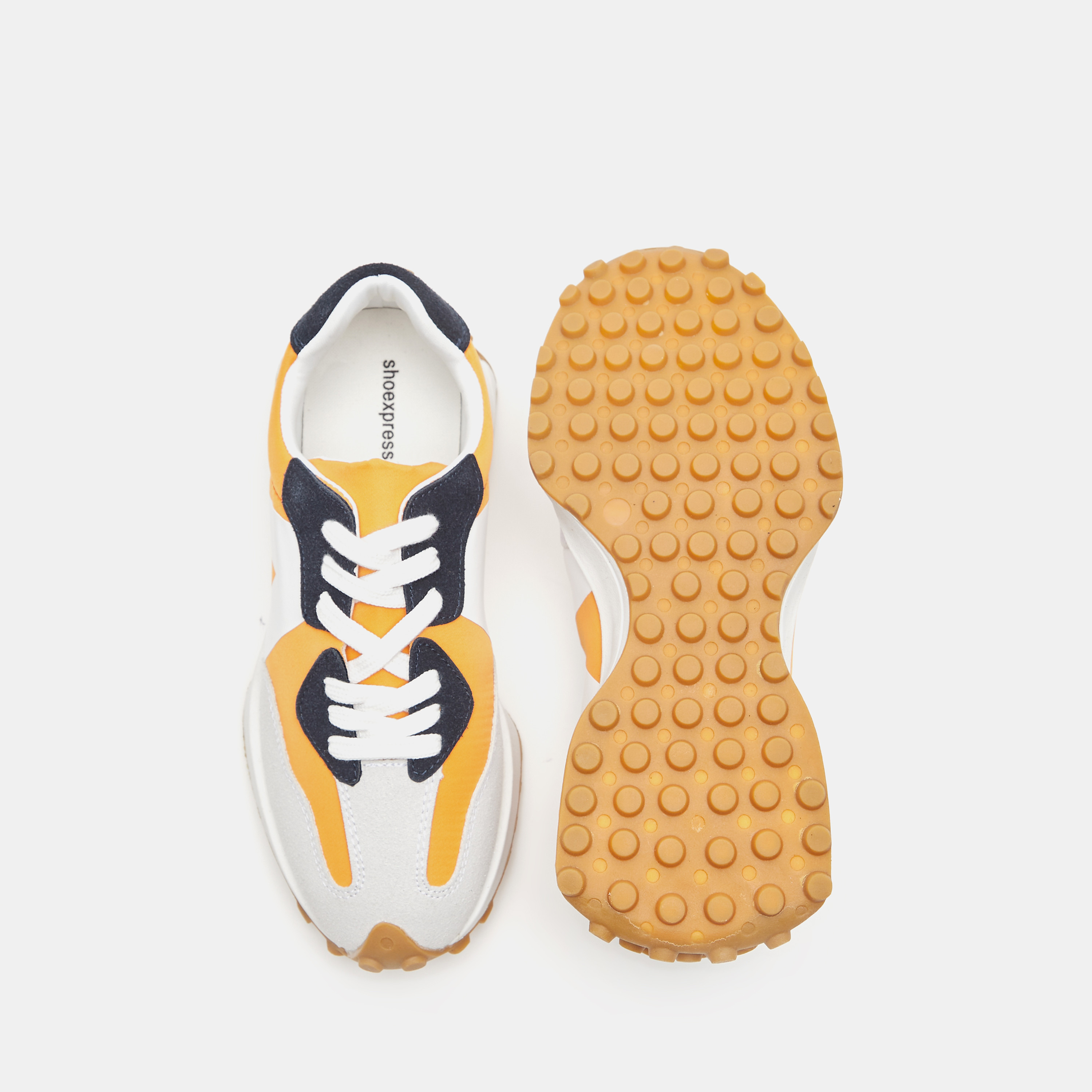 Panelled Running Shoes with Lace-Up Closure-sports-women-shoes-image-4