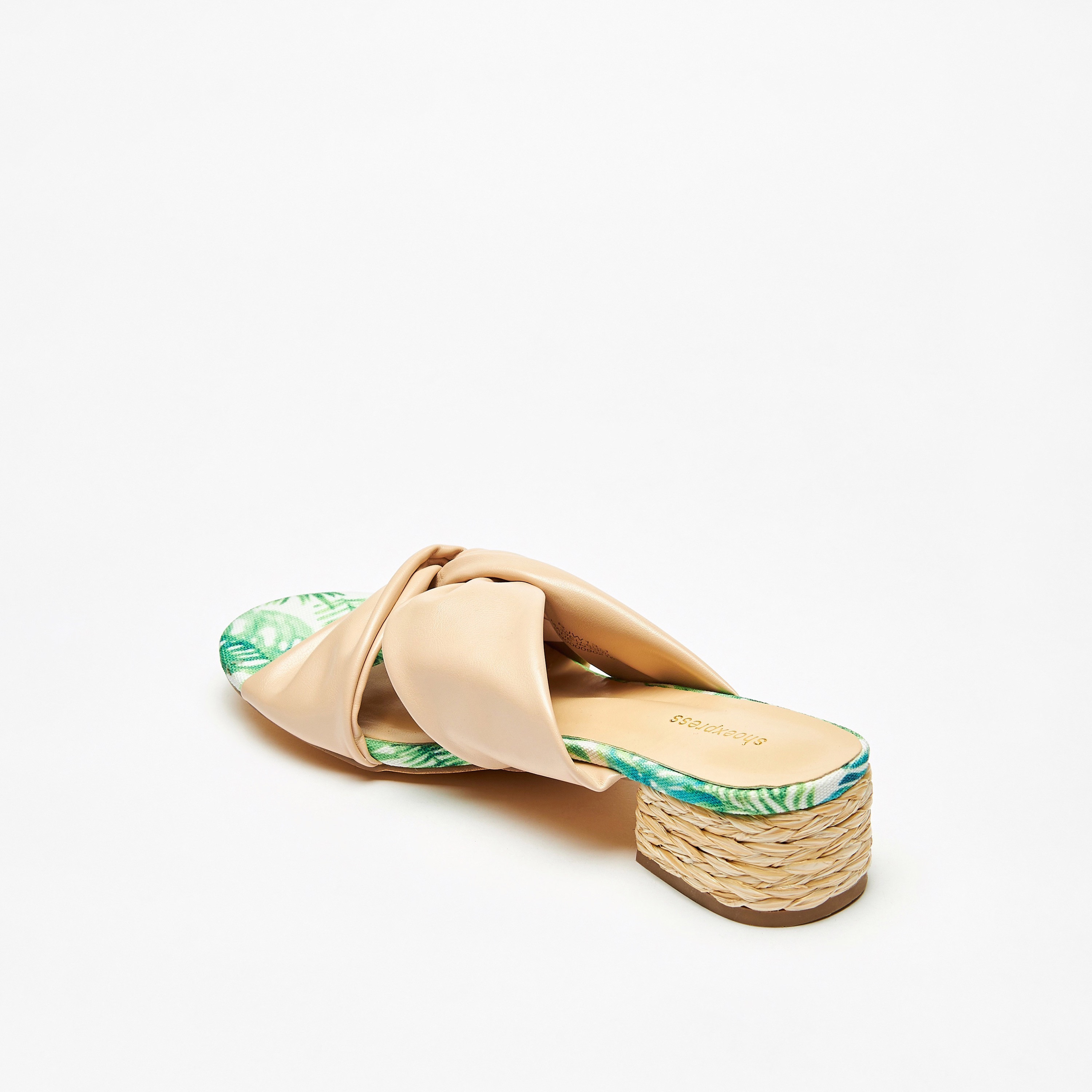 Solid Cross Strap Slip-On Sandals with Block Heels-women-shoes-heels-image-2
