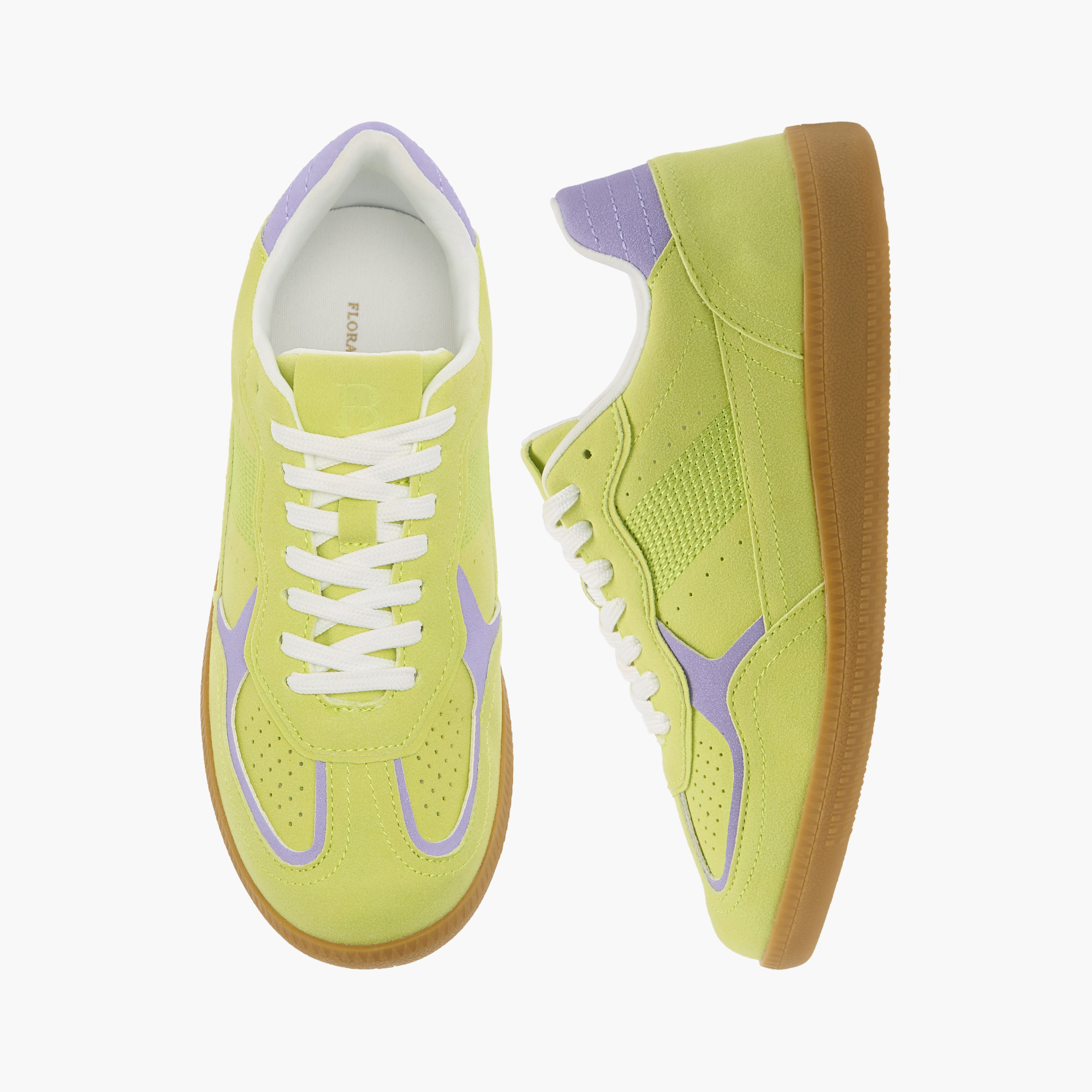 حذاء سنيكرز بارز الملمس بكاحل ورباط إغلاق من فلورا بيلا-women-shoes-sneakers-image-1