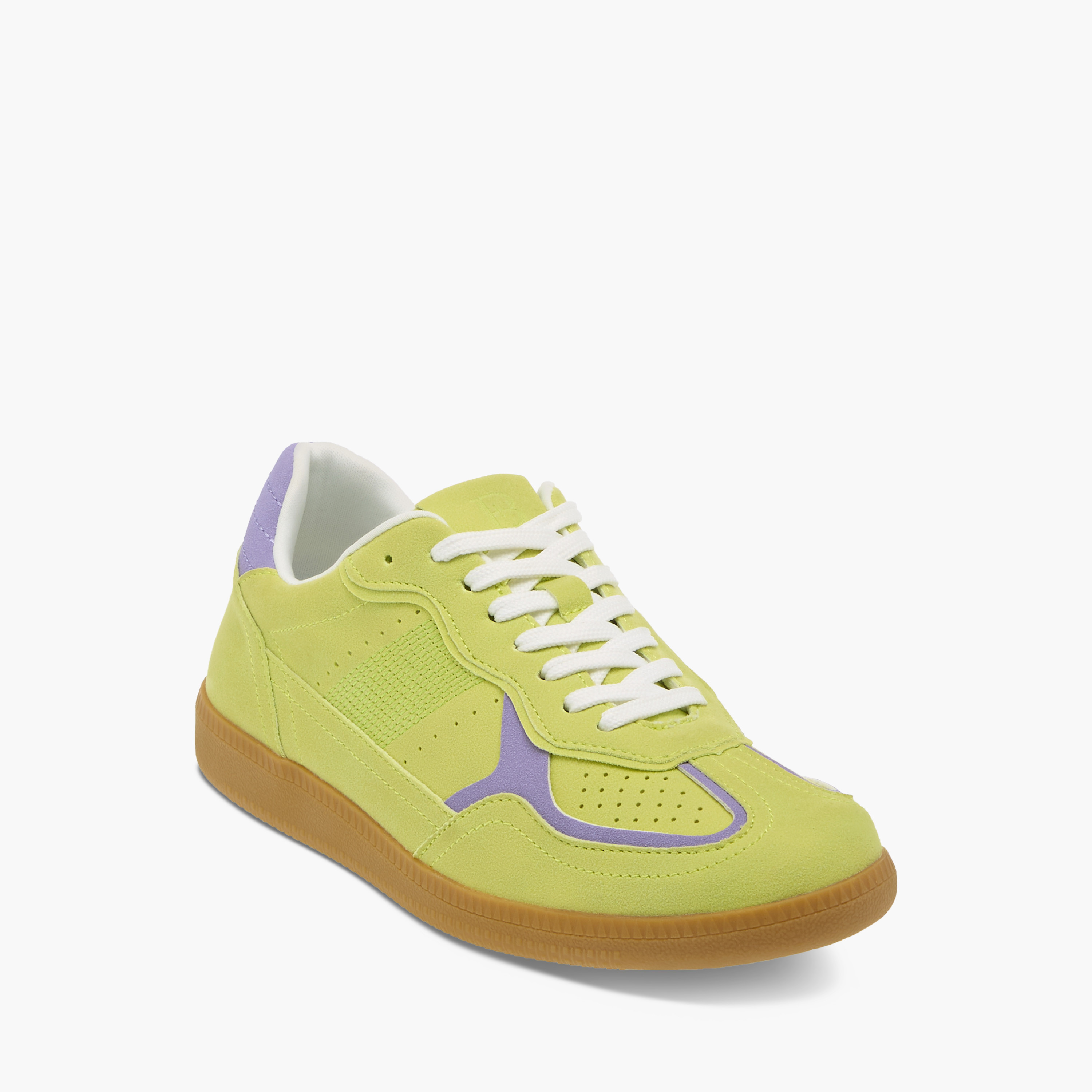 حذاء سنيكرز بارز الملمس بكاحل ورباط إغلاق من فلورا بيلا-women-shoes-sneakers-image-2