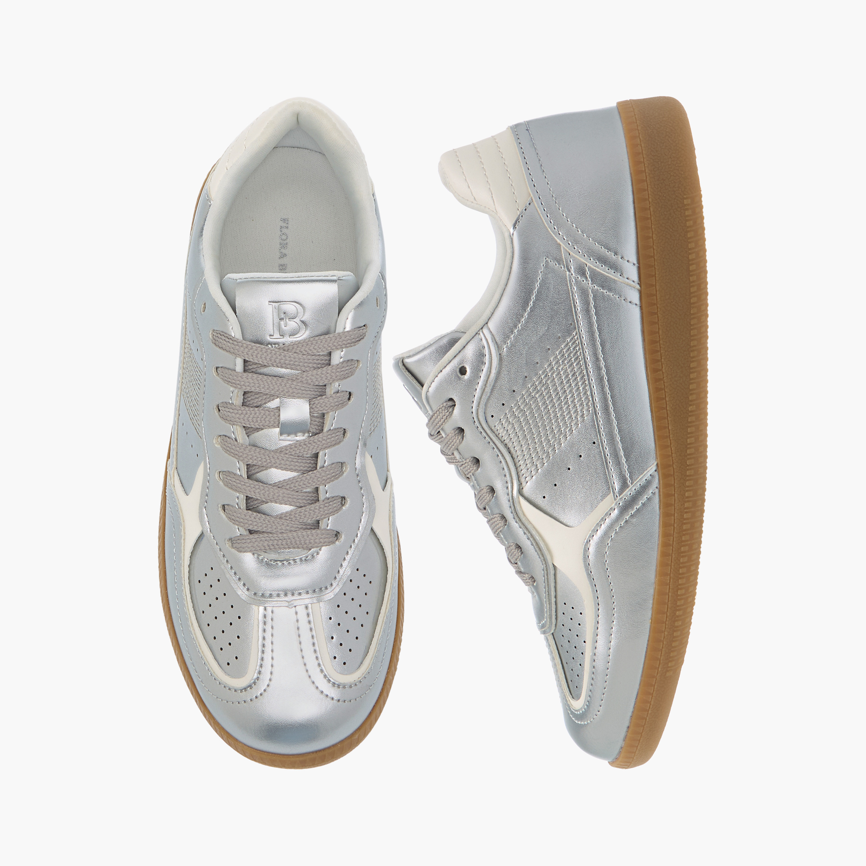 Flora Bella Textured Lace-Up Ankle Sneakers-women-shoes-sneakers-image-1