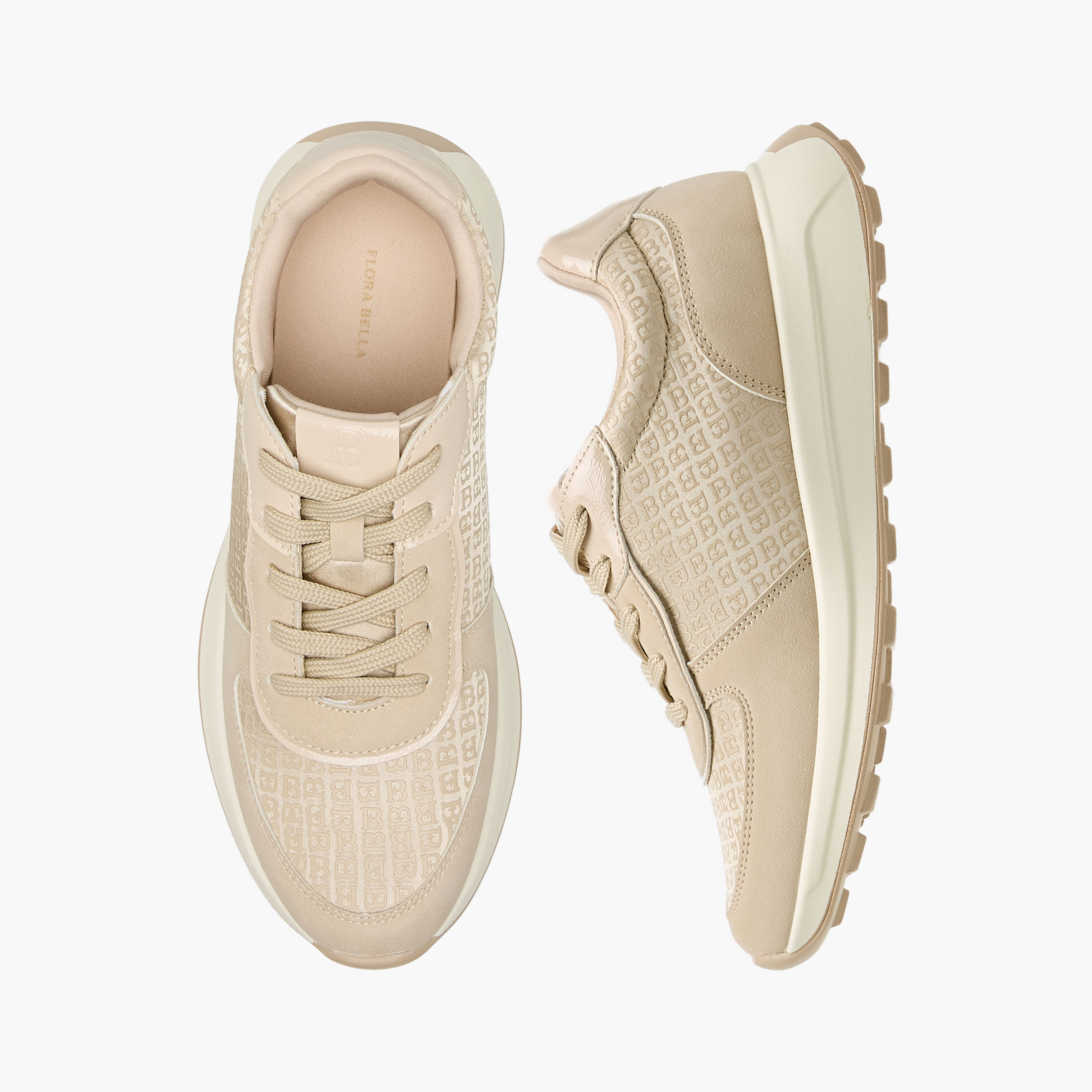 Flora Bella Women Monogram Lace-Up Sneakers-women-shoes-sneakers-image-1