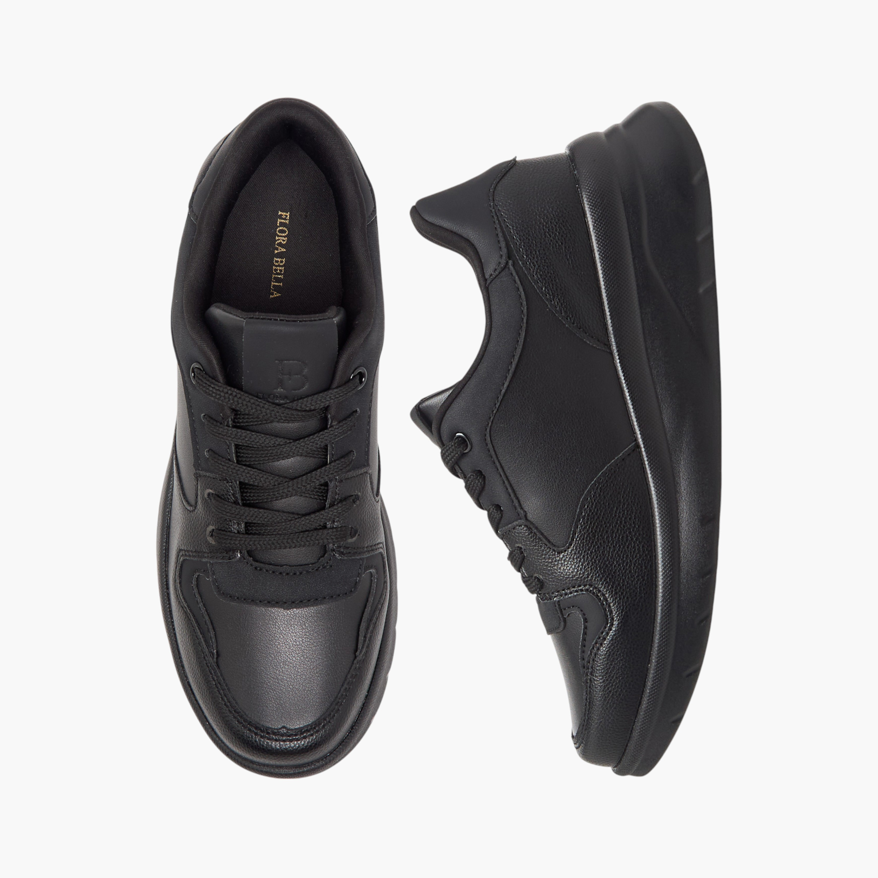 Flora Bella Panelled Lace-Up Sneakers-women-shoes-sneakers-image-1