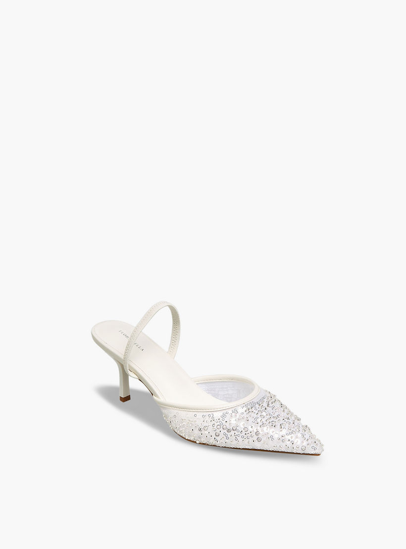 حذاء بحزام خلفي مزين للنساء من فلورا بيلا-women-shoes-heels-image-2