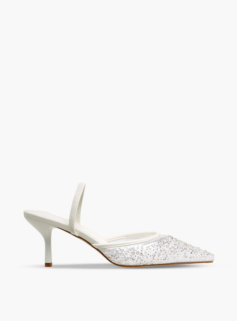 حذاء بحزام خلفي مزين للنساء من فلورا بيلا-women-shoes-heels-image-3
