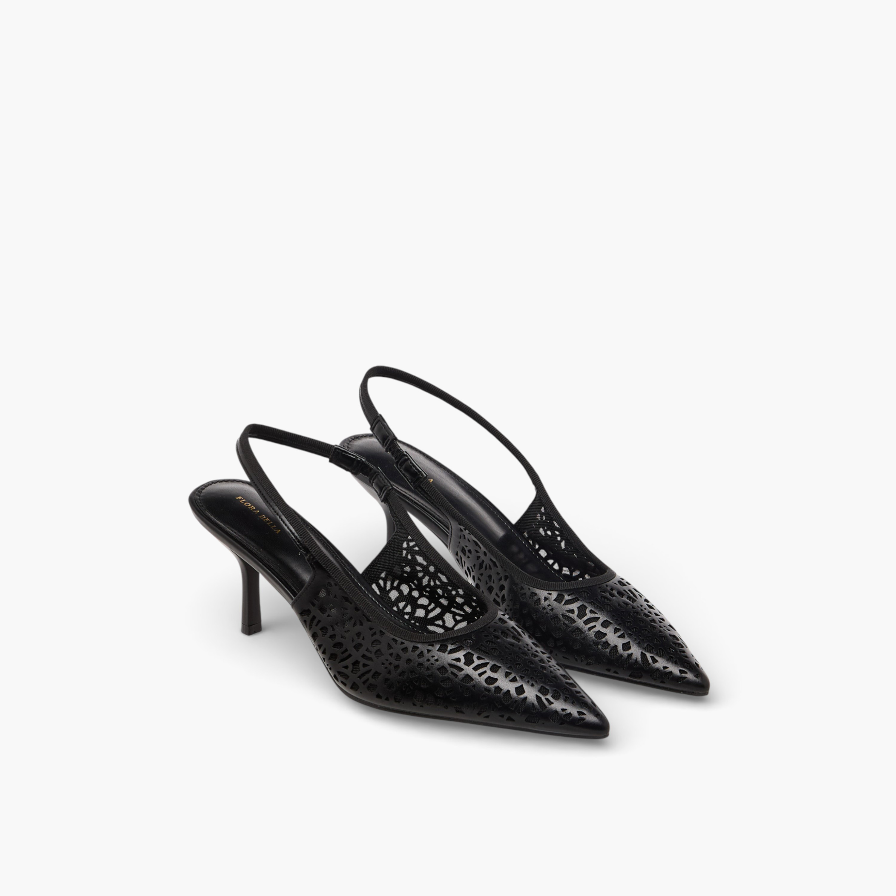 حذاء بحزام خلفي وتفاصيل مفرغة للنساء من فلورا بيلا-women-shoes-sandals-heeled-image-1