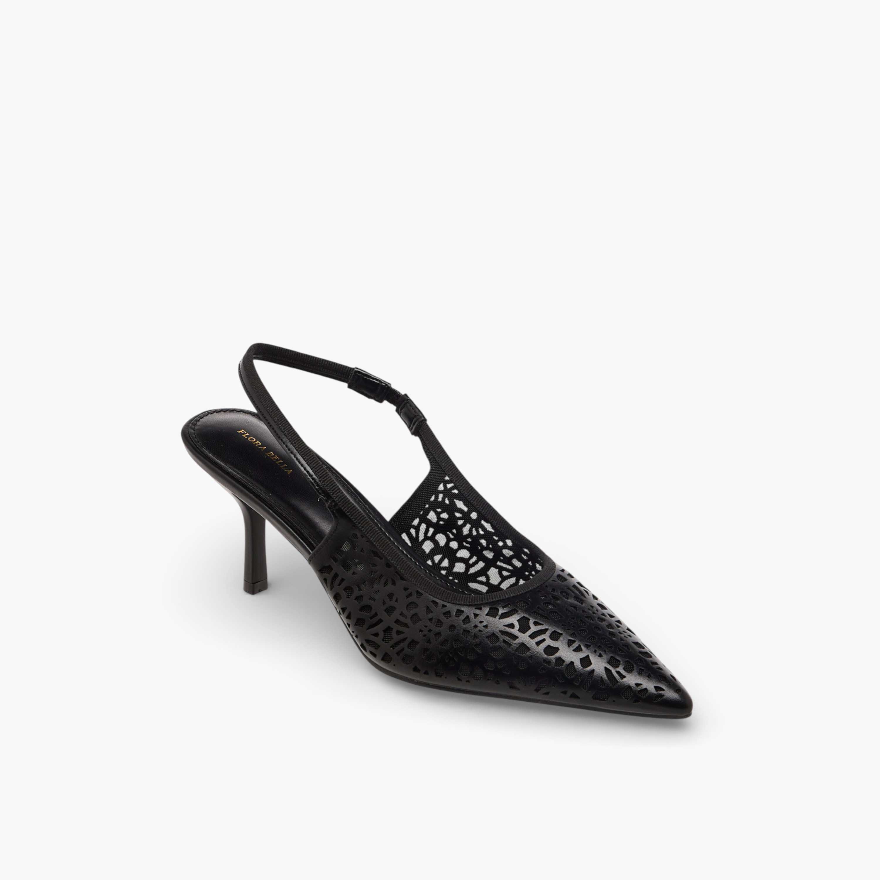حذاء بحزام خلفي وتفاصيل مفرغة للنساء من فلورا بيلا-women-shoes-sandals-heeled-image-2