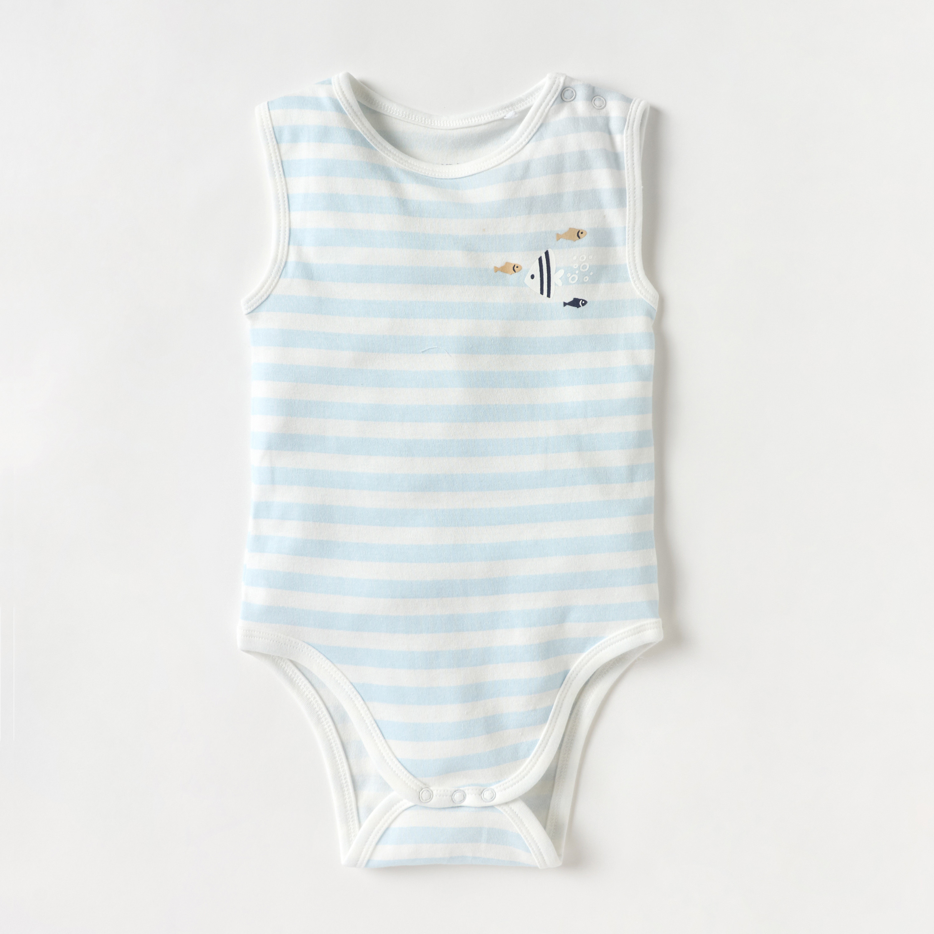 بودي سوت دون أكمام بطبعات من جونيورز - طقم من 3 قطع-baby-boys-clothing-bodysuits-image-2