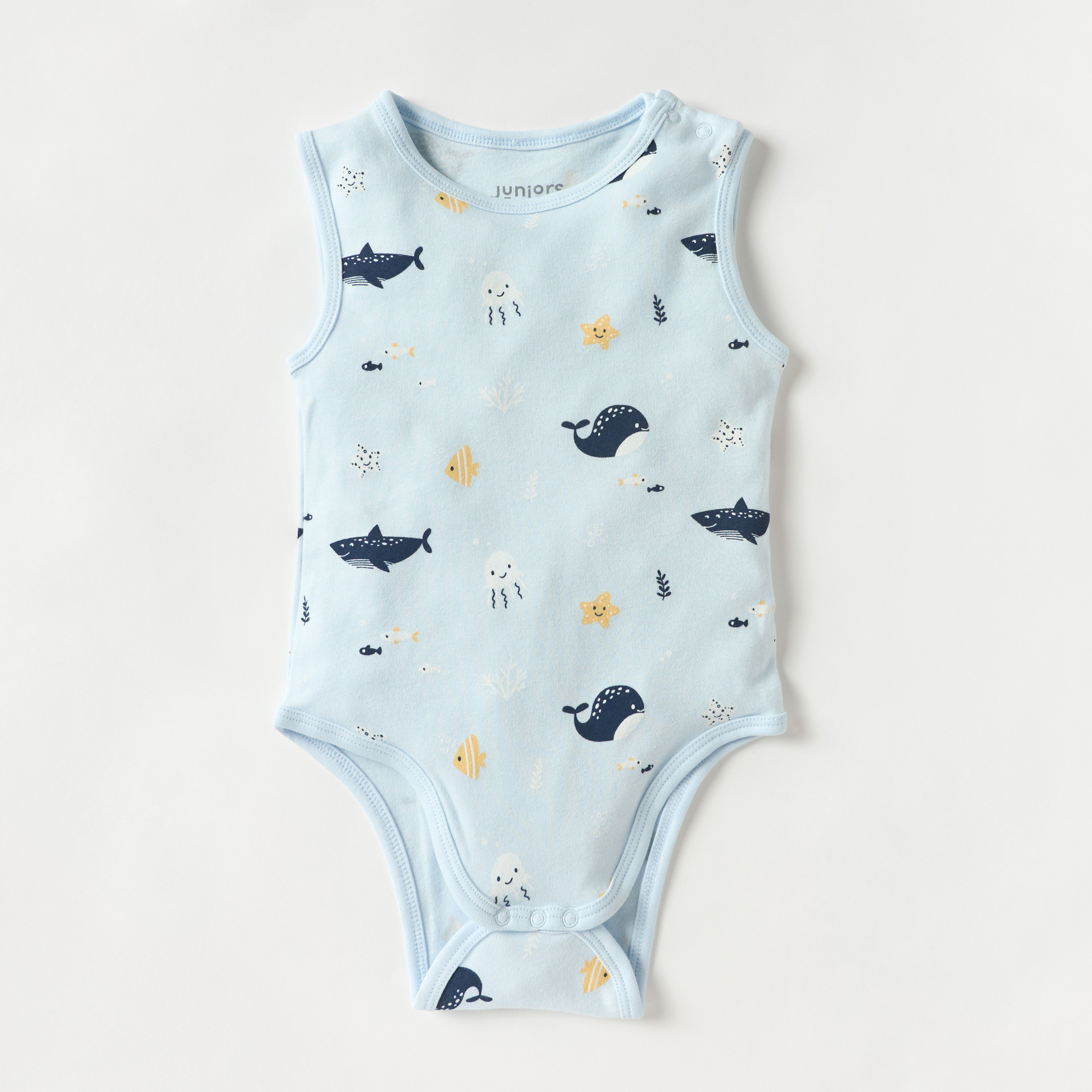 بودي سوت دون أكمام بطبعات من جونيورز - طقم من 3 قطع-baby-boys-clothing-bodysuits-image-3