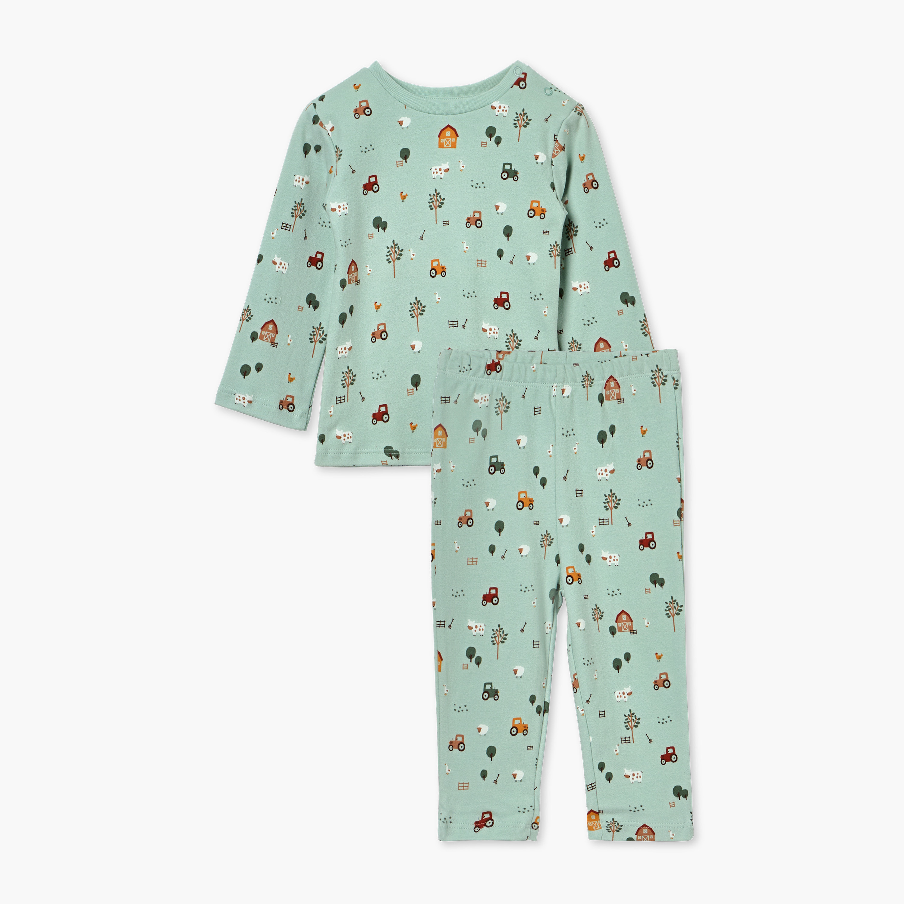 Juniors Duck Print T-shirt and Pyjama Set-baby-girls-clothing-nightwear-pyjamasets-image-1