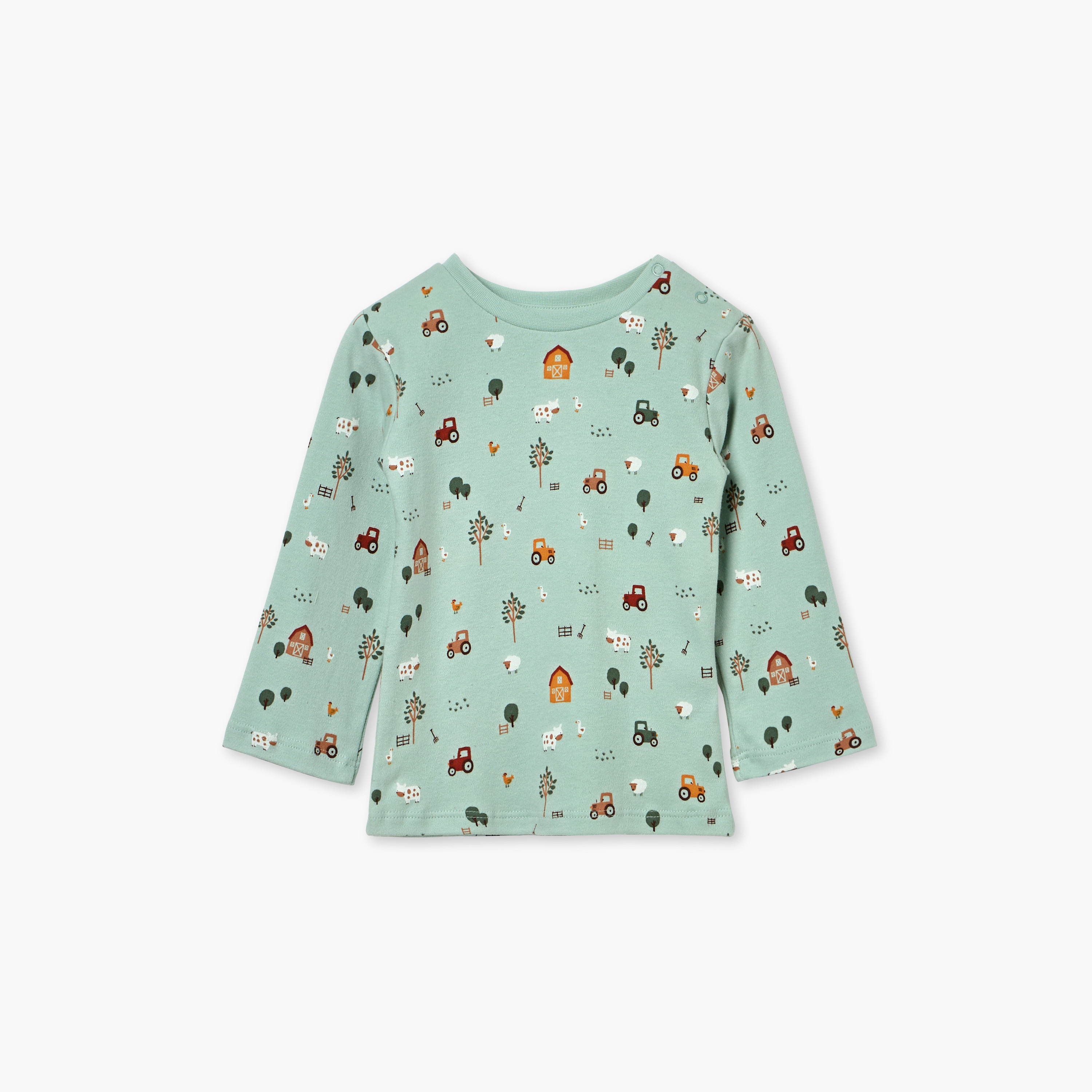 Juniors Duck Print T-shirt and Pyjama Set-baby-girls-clothing-nightwear-pyjamasets-image-2