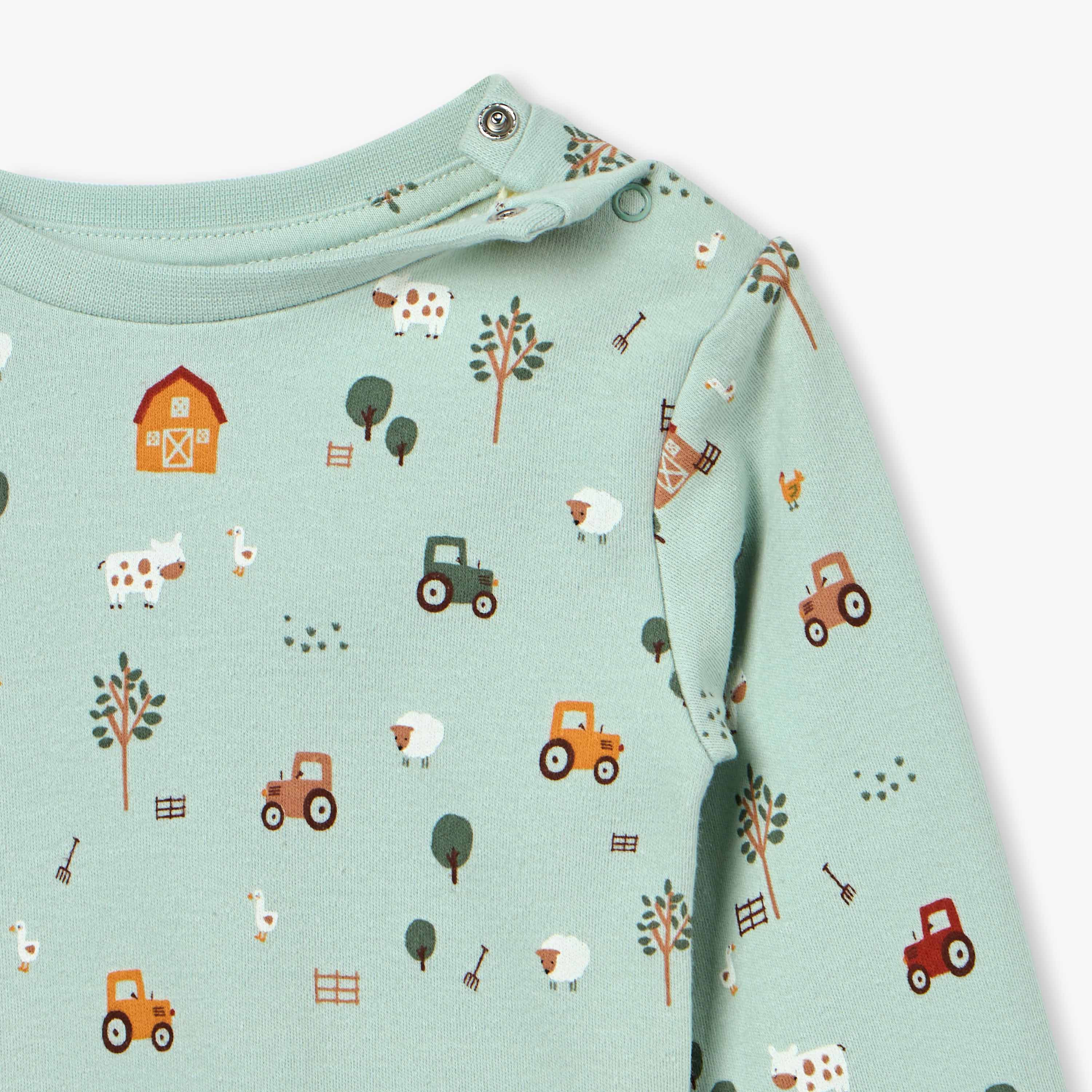 Juniors Duck Print T-shirt and Pyjama Set-baby-girls-clothing-nightwear-pyjamasets-image-4