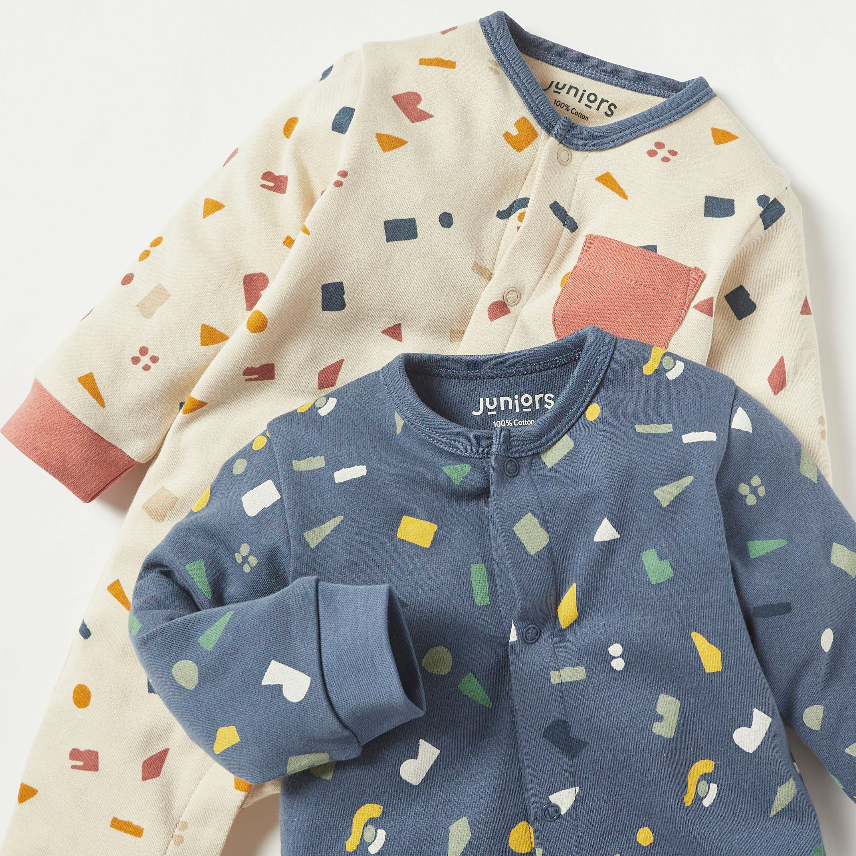 بدلات نوم مغلقة القدمين بطبعات من جونيورز - طقم من قطعتين-baby-boys-clothing-nightwear-sleepsuits-image-4