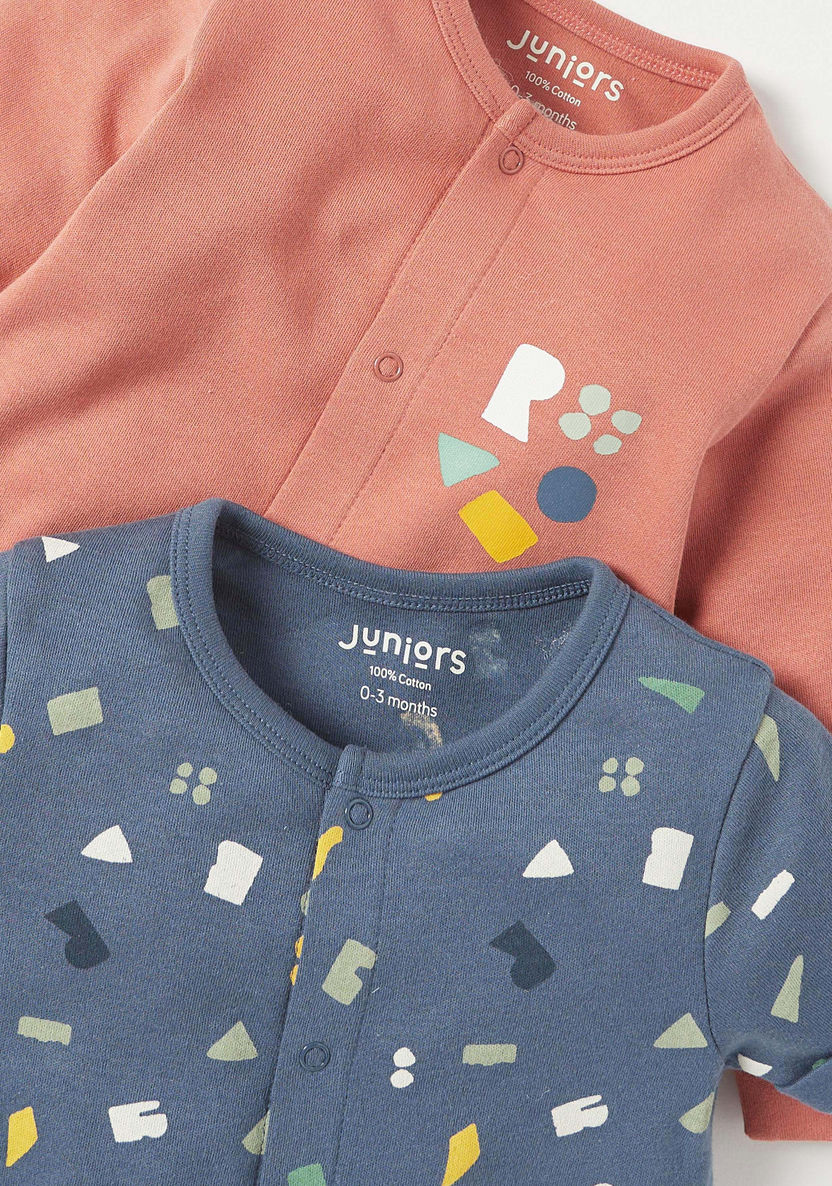 Juniors Printed Sleepsuit and Romper Set-Sleepsuits-image-3