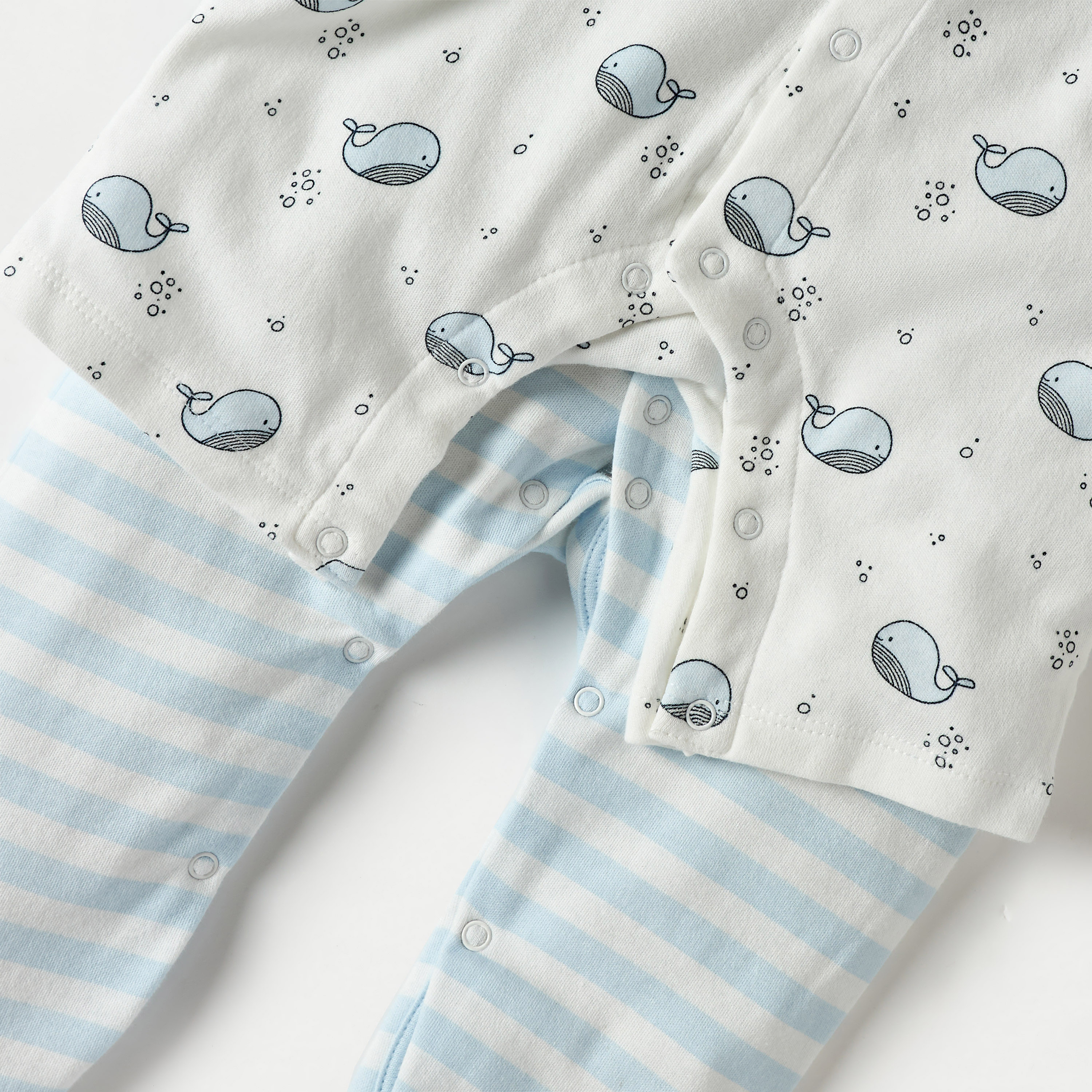 Juniors Printed Romper and Sleepsuit Set-baby-boys-clothing-nightwear-sleepsuits-image-5
