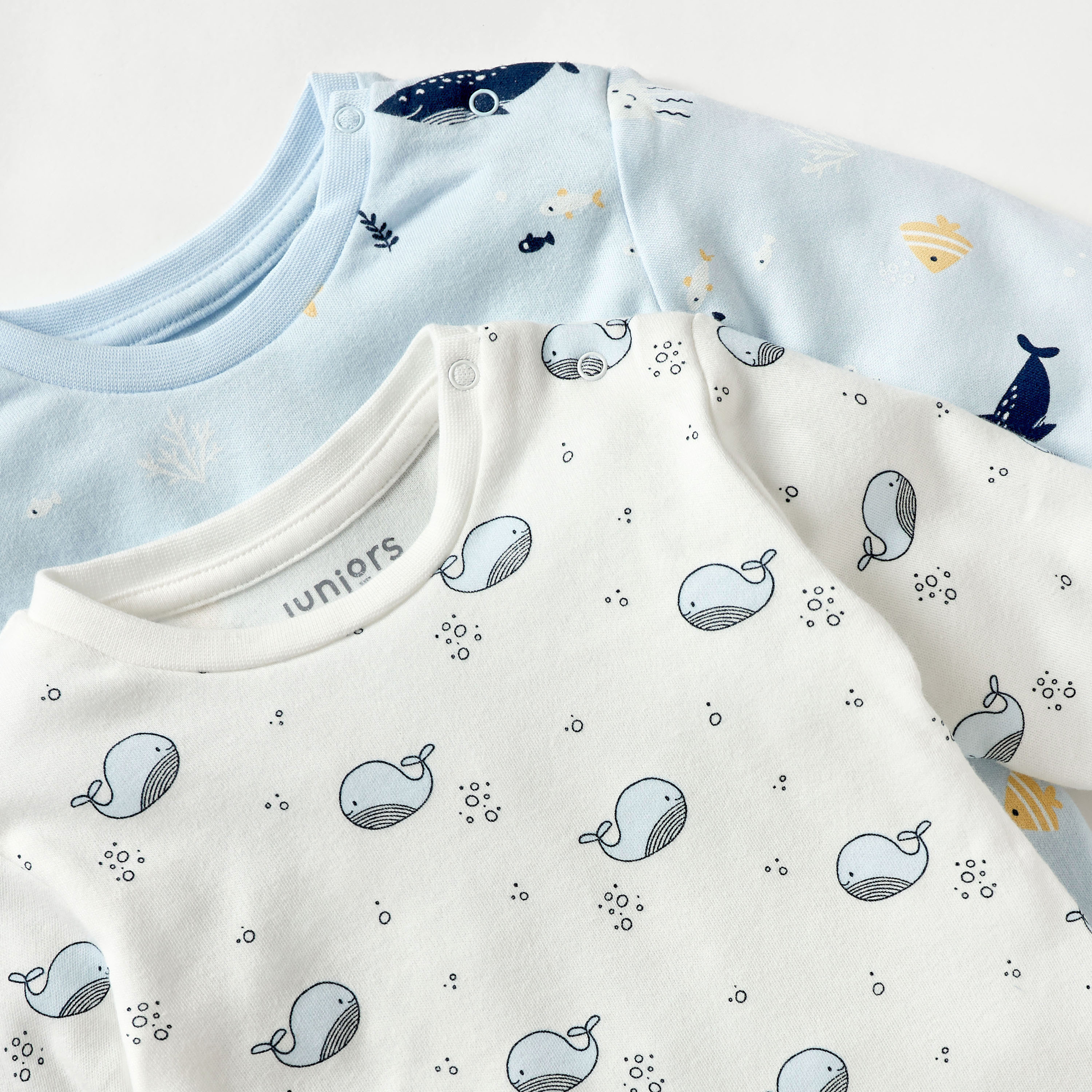 Juniors Underwater Print Long Sleeves T-shirt and Pyjamas - Set of 2-baby-boys-clothing-nightwear-pyjamasets-image-4