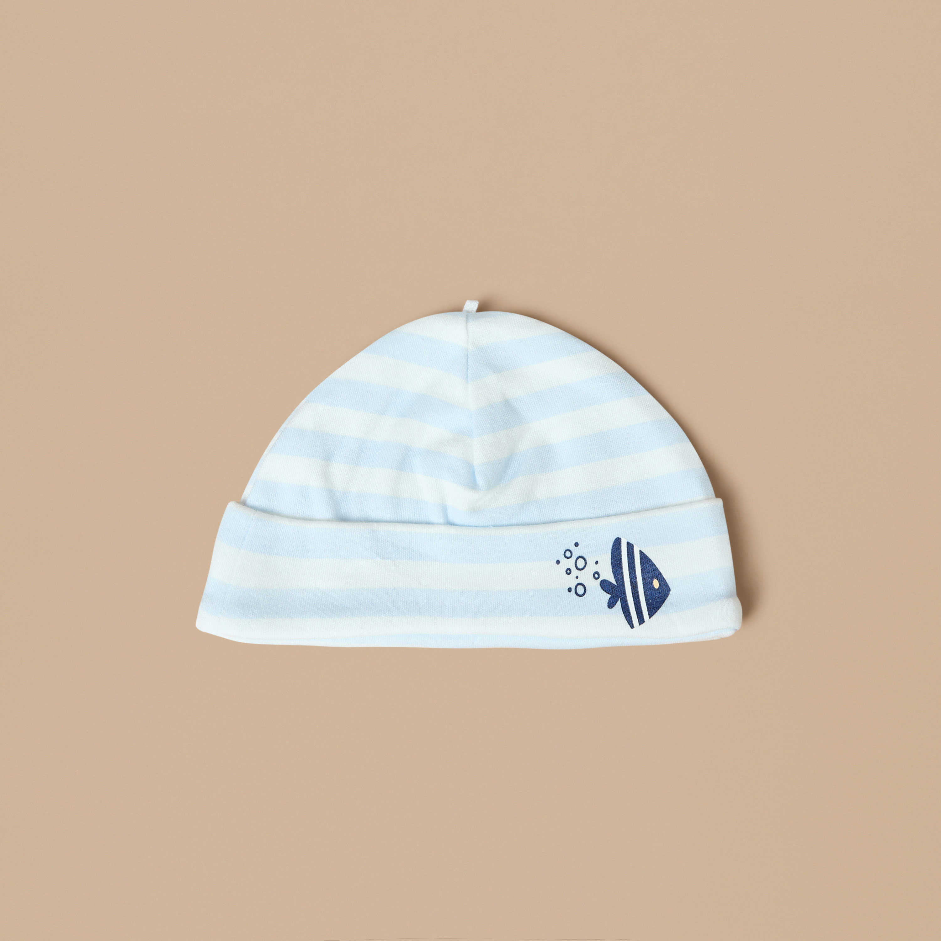 Juniors Whale Print Cap - Set of 2-baby-boys-accessories-caps-image-2