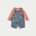 Juniors Printed Dungaree and T-shirt Set-Rompers%2C Dungarees and Jumpsuits-thumbnailMobile-0