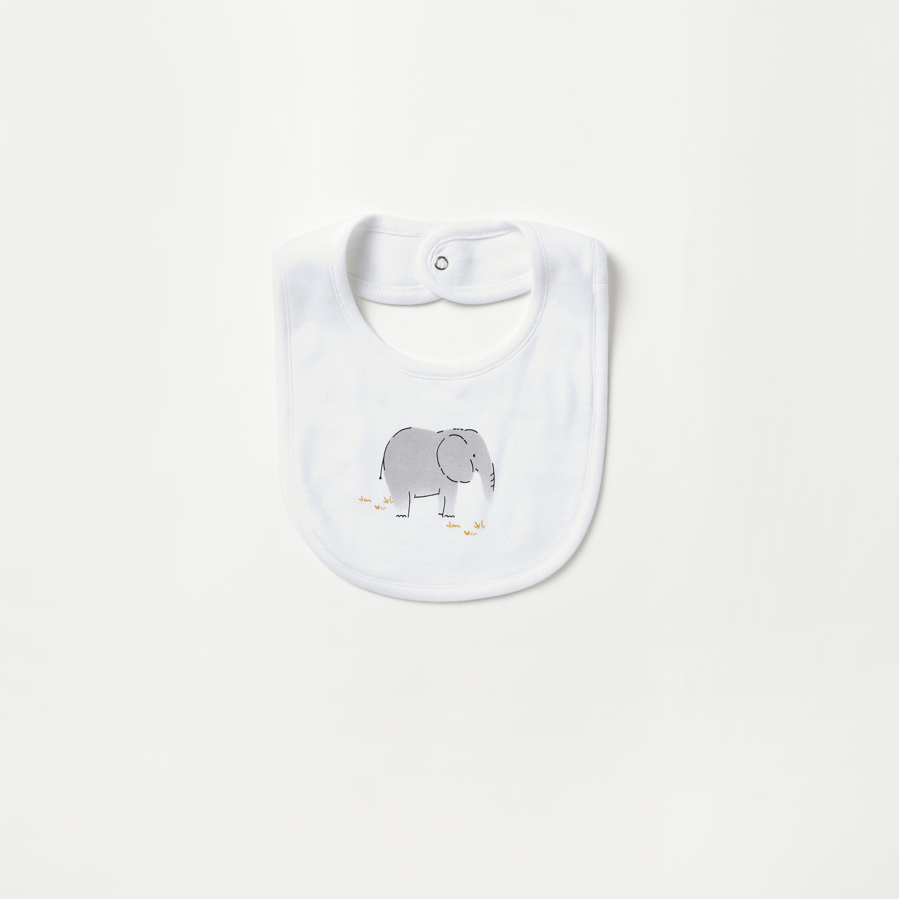 مرايل بطبعات فيل من جونيورز - طقم من قطعتين-baby-feeding-bibs-image-3