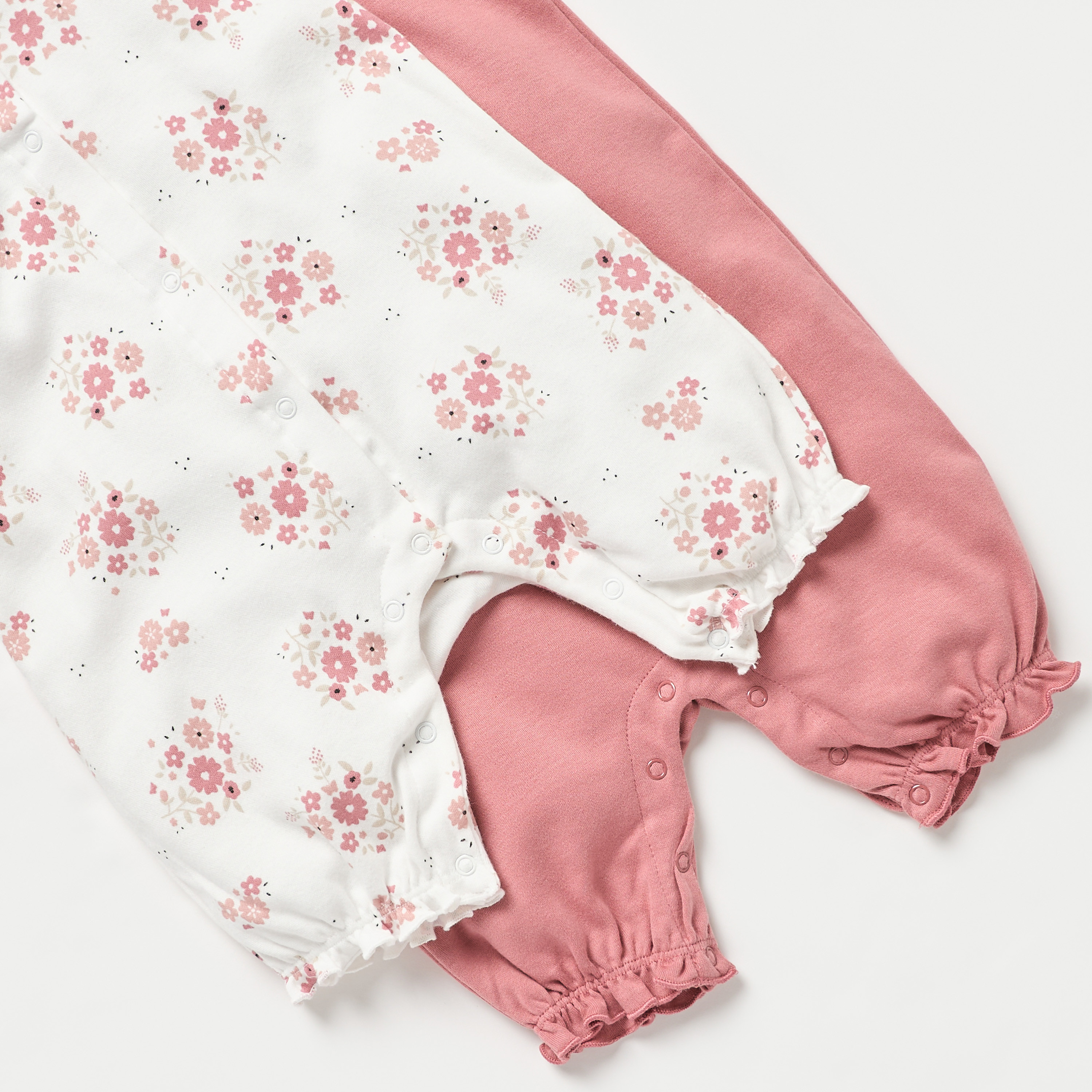 أفرولات بأكمام منفوخة وطبعات من جونيورز - طقم 2 قطع-baby-girls-clothing-rompers-image-5