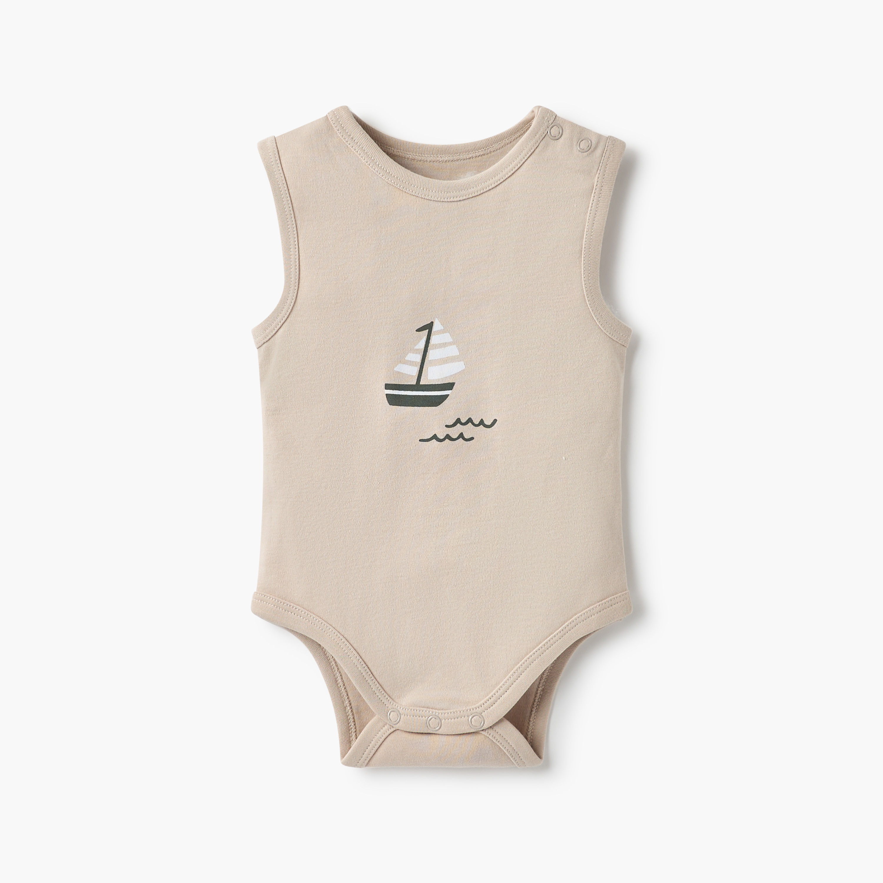 Juniors Ship Print Sleeveless Bodysuit - Set of 3-baby-boys-clothing-multipacks-image-4