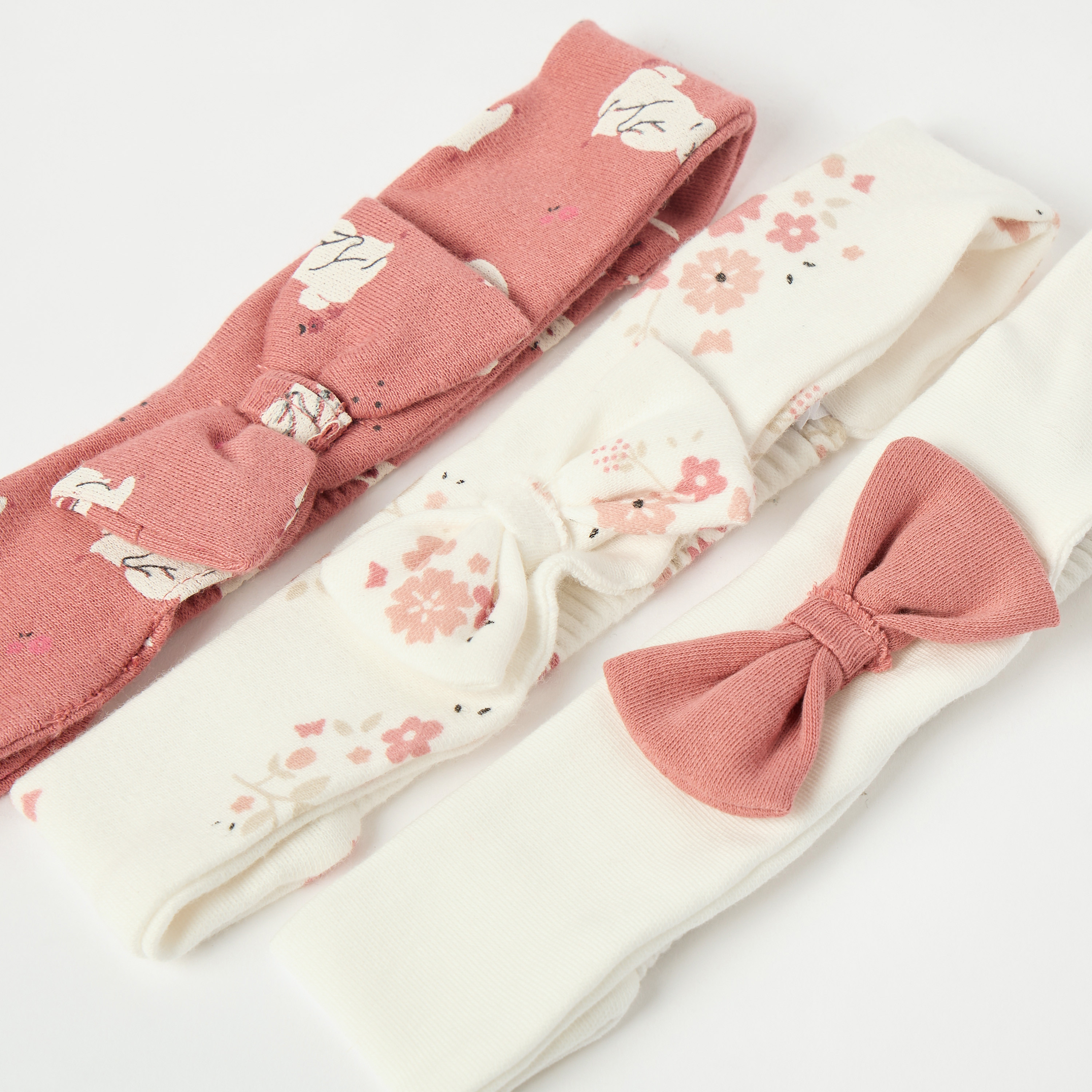 Juniors Bow Accent Hairband - Set of 3-baby-girls-accessories-hairaccessories-image-5