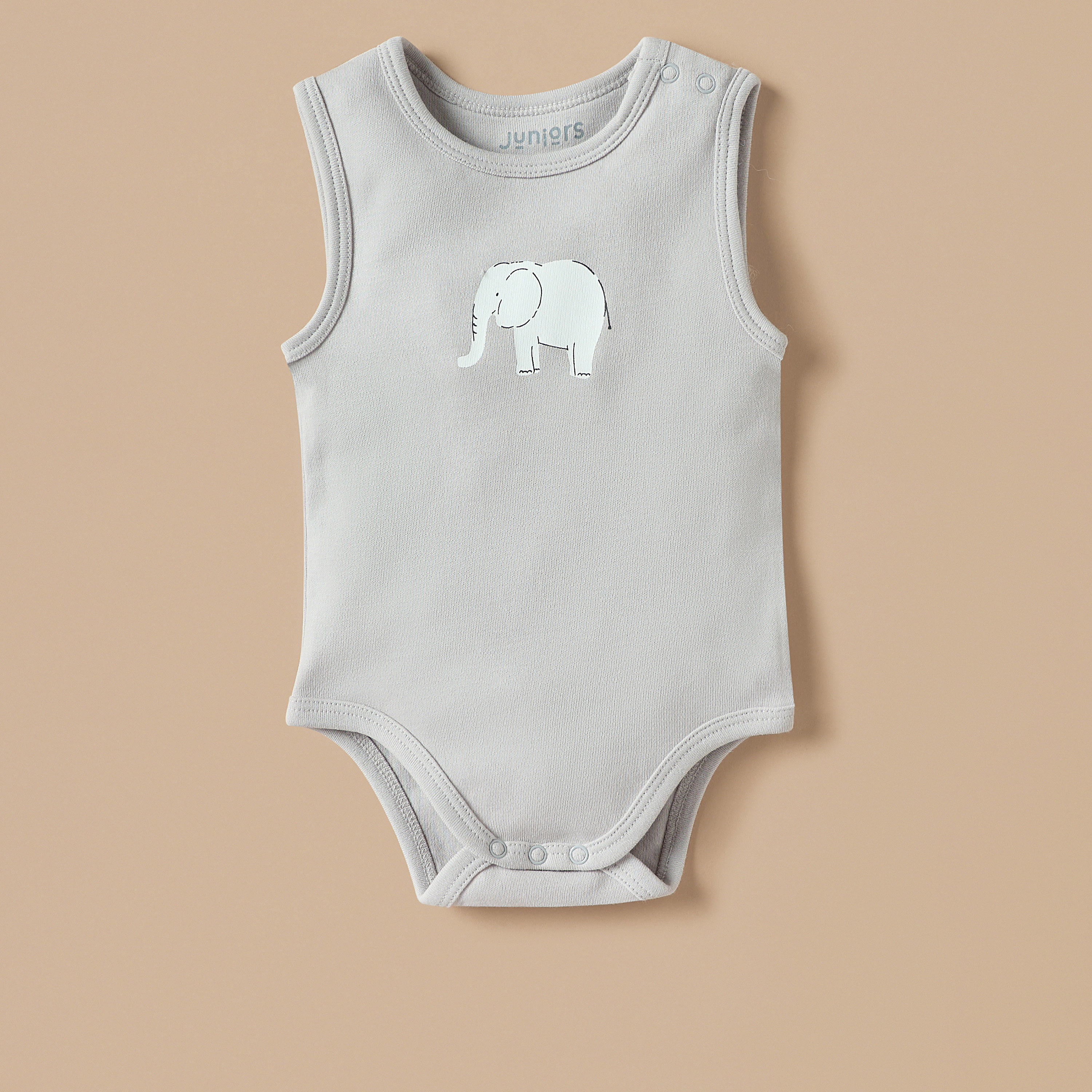 بودي سوت دون أكمام بطبعات فيل من جونيورز - طقم من 3 قطع-baby-boys-clothing-bodysuits-image-4