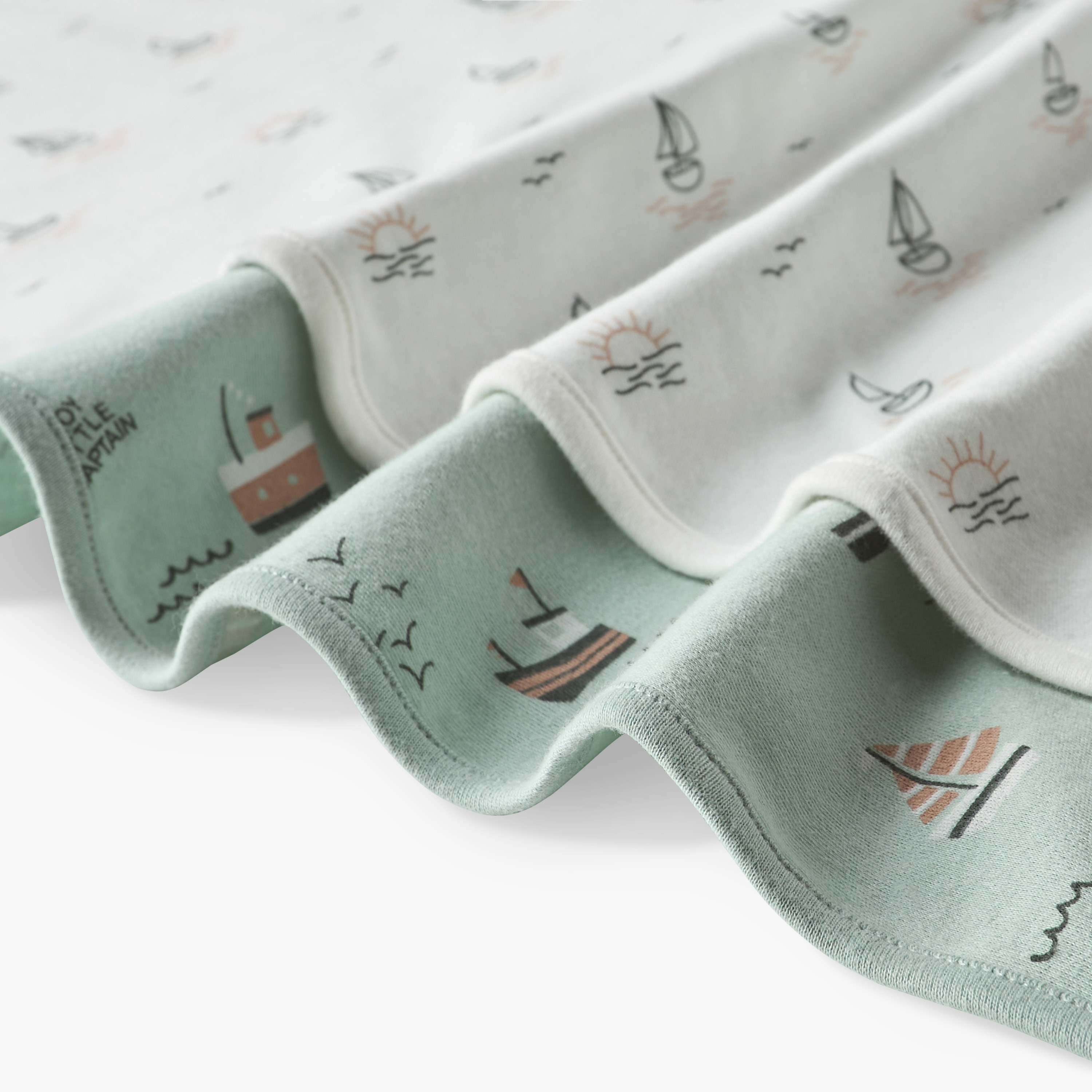 Juniors Nautica Print 2-Piece Receiving Blanket Set - 70x70 cm-baby-nursery-blanketsandswaddles-receivingblankets-image-5