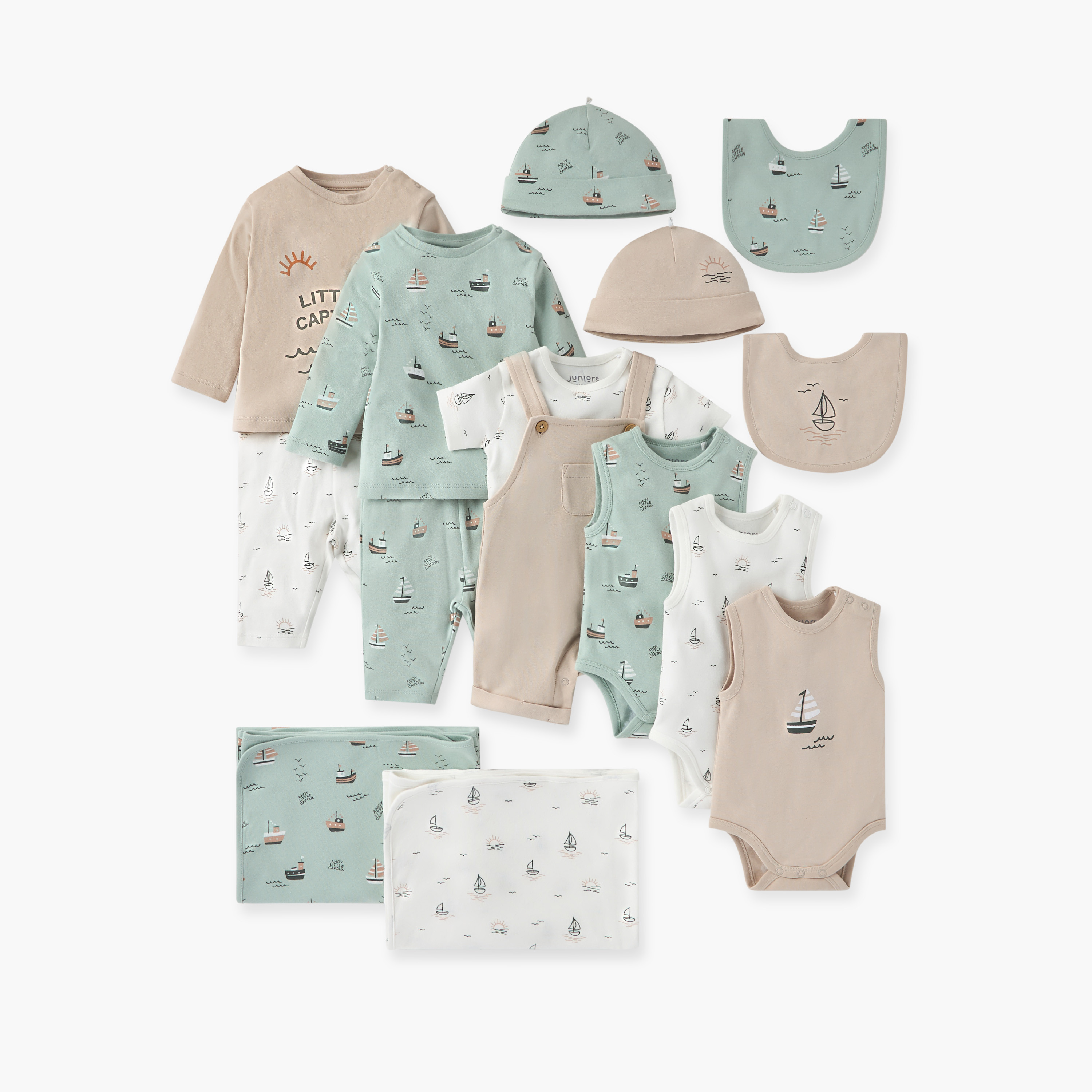 Juniors Nautica Print 2-Piece Receiving Blanket Set - 70x70 cm-baby-nursery-blanketsandswaddles-receivingblankets-image-6