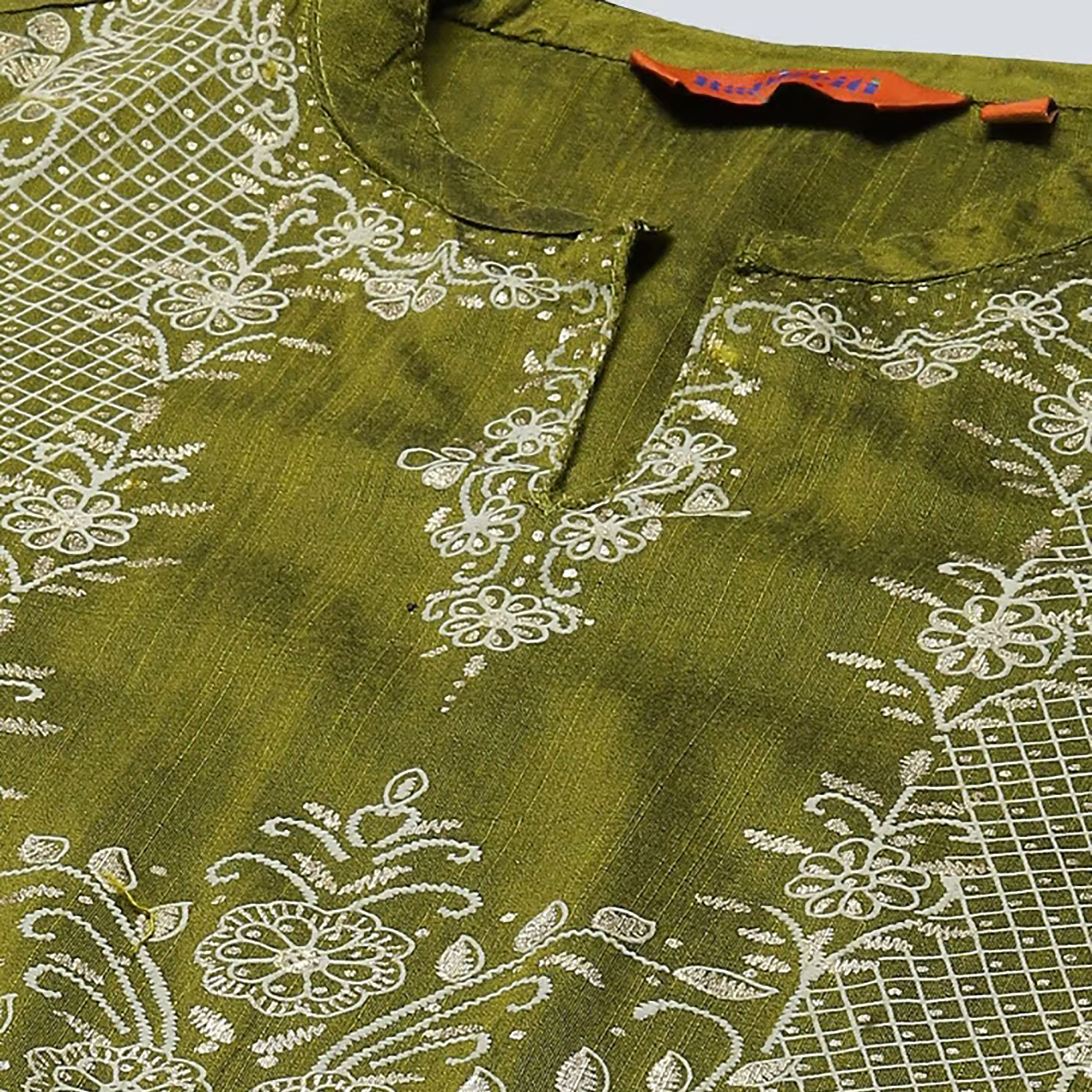 كورتا مستقيمة بطبعة الماندرين من رانغريتي-women-clothing-ethnicwear-dresses-image-3