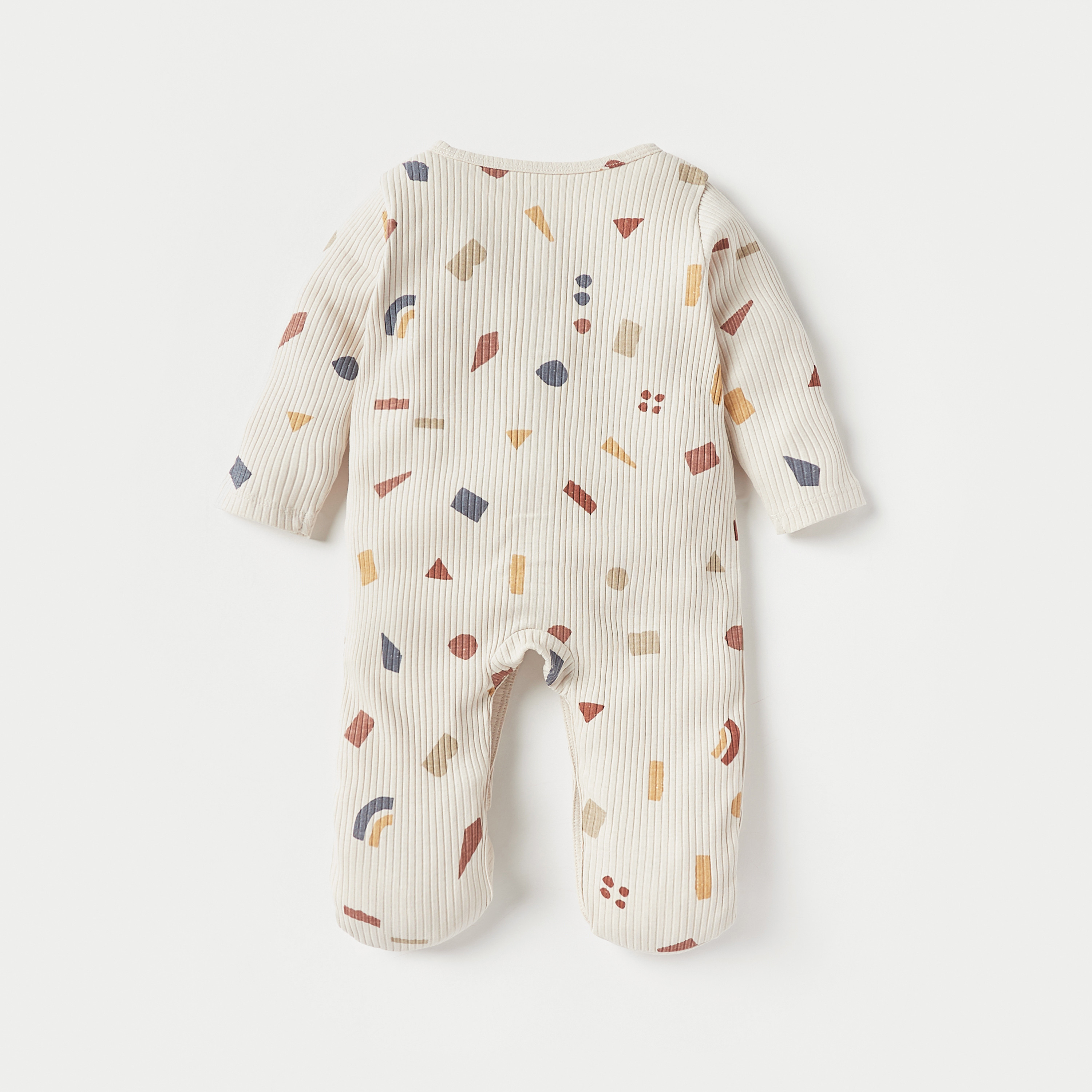 Juniors Abstract Print Closed Feet Sleepsuit with Long Sleeves-baby-boys-clothing-nightwear-sleepsuits-image-4