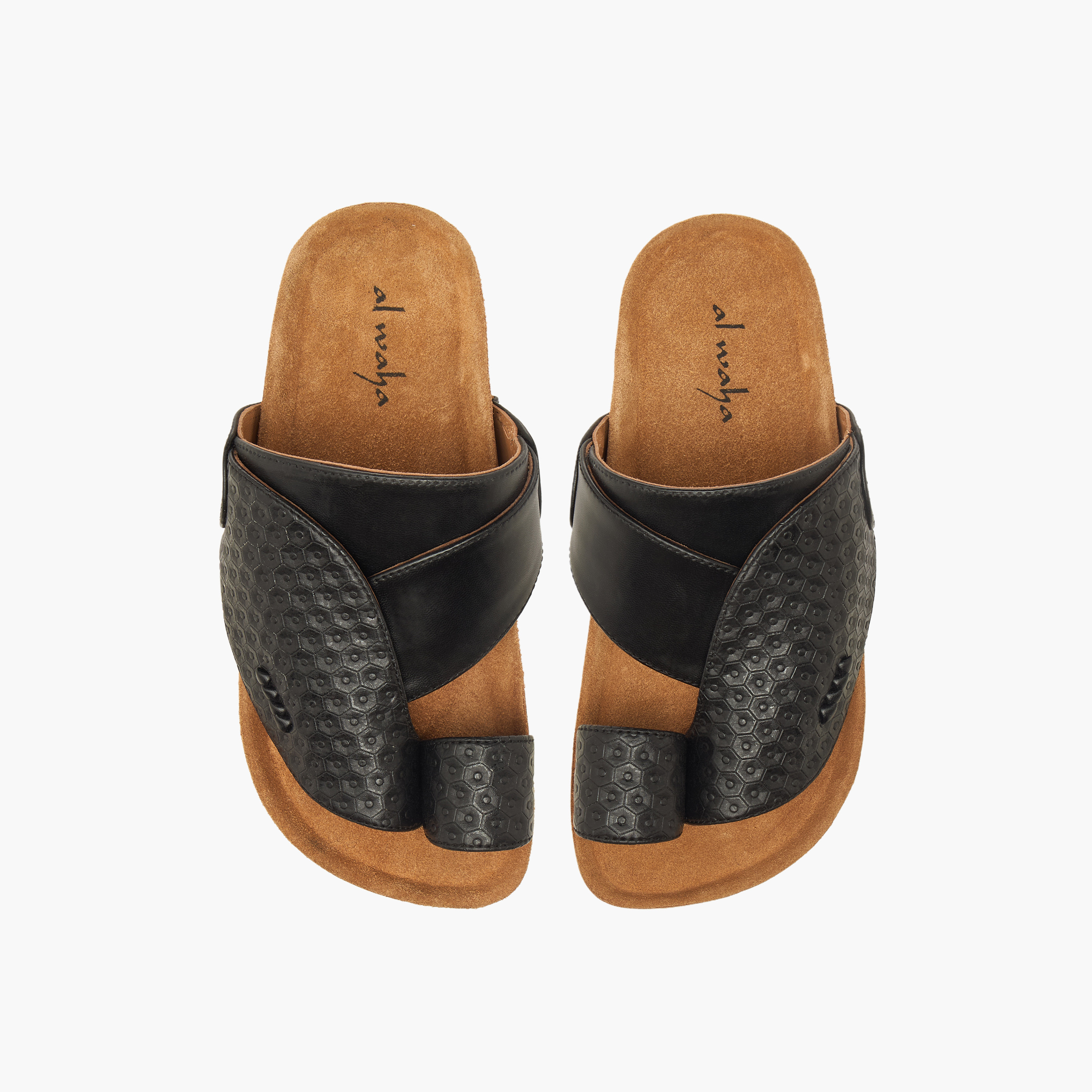 Al Waha Boys Slip-On Leather Arabic Sandals-boys-shoes-sandals-image-1