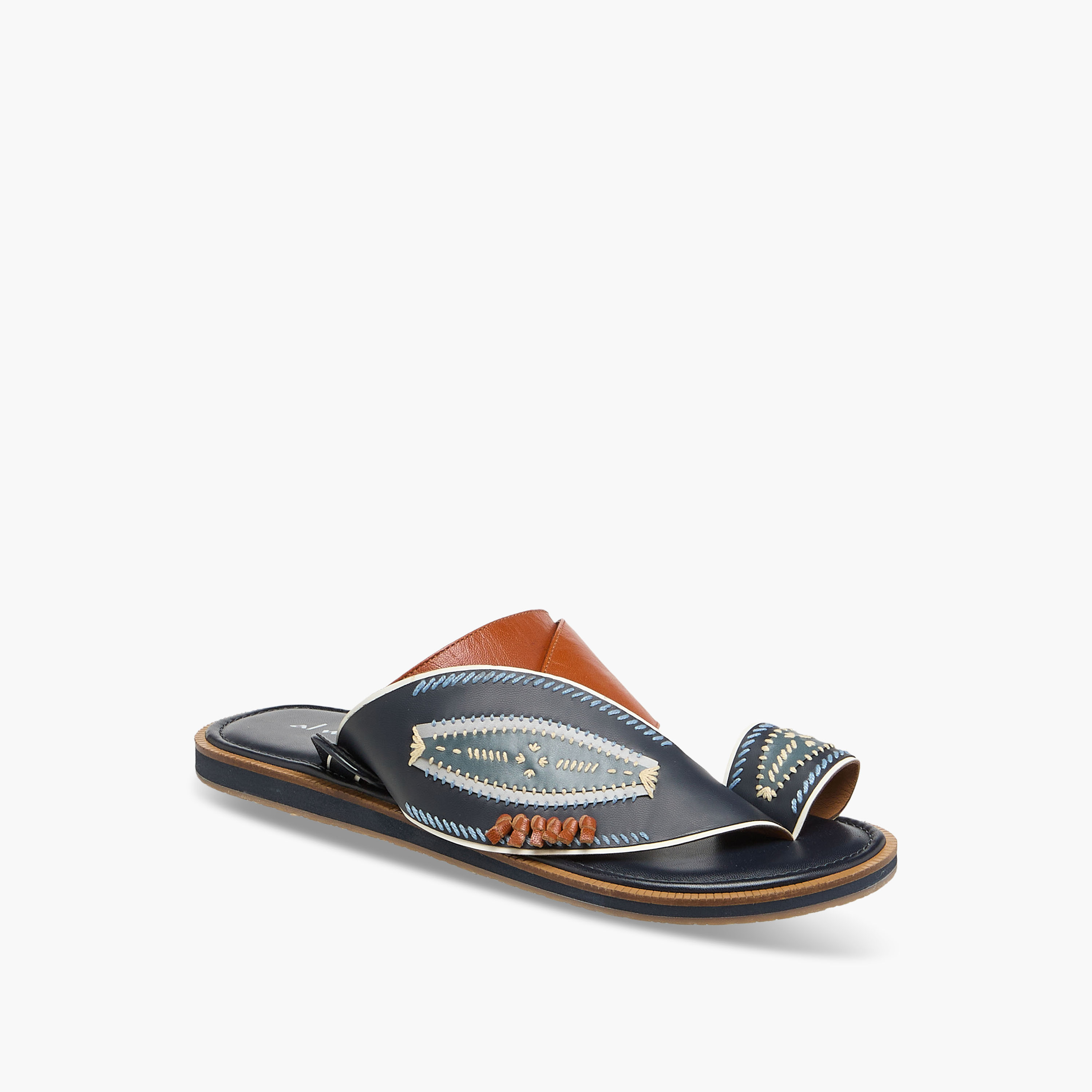Al Waha Men Leather Arabic Sandals-men-shoes-sandals-image-2