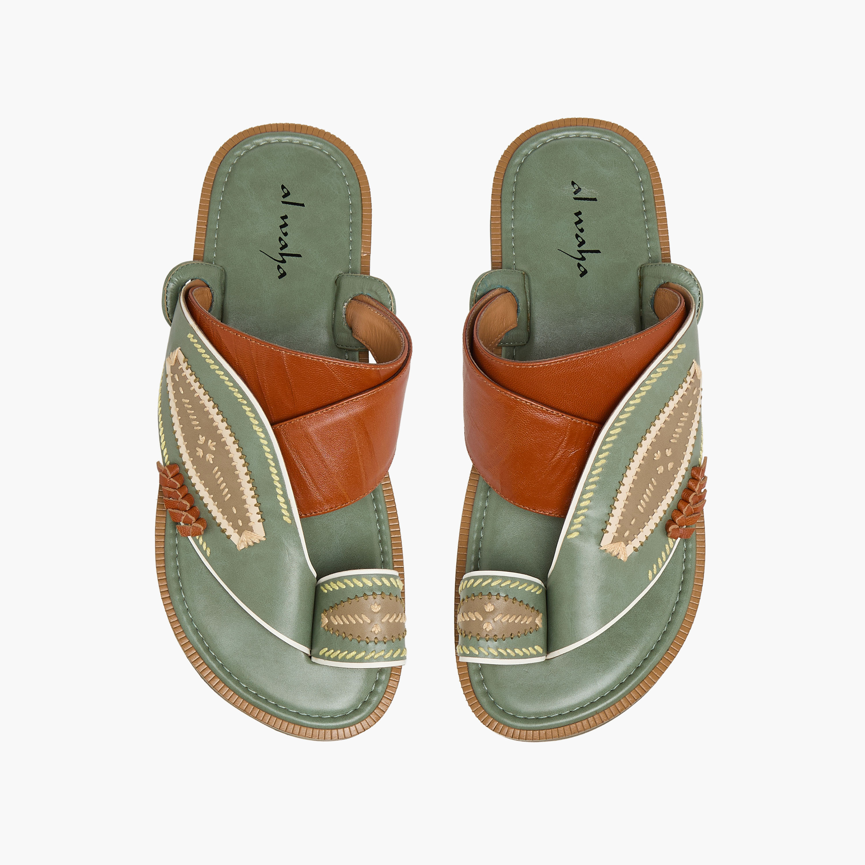 صندل عربي جلد للرجال من الواحة-men-shoes-sandals-image-1