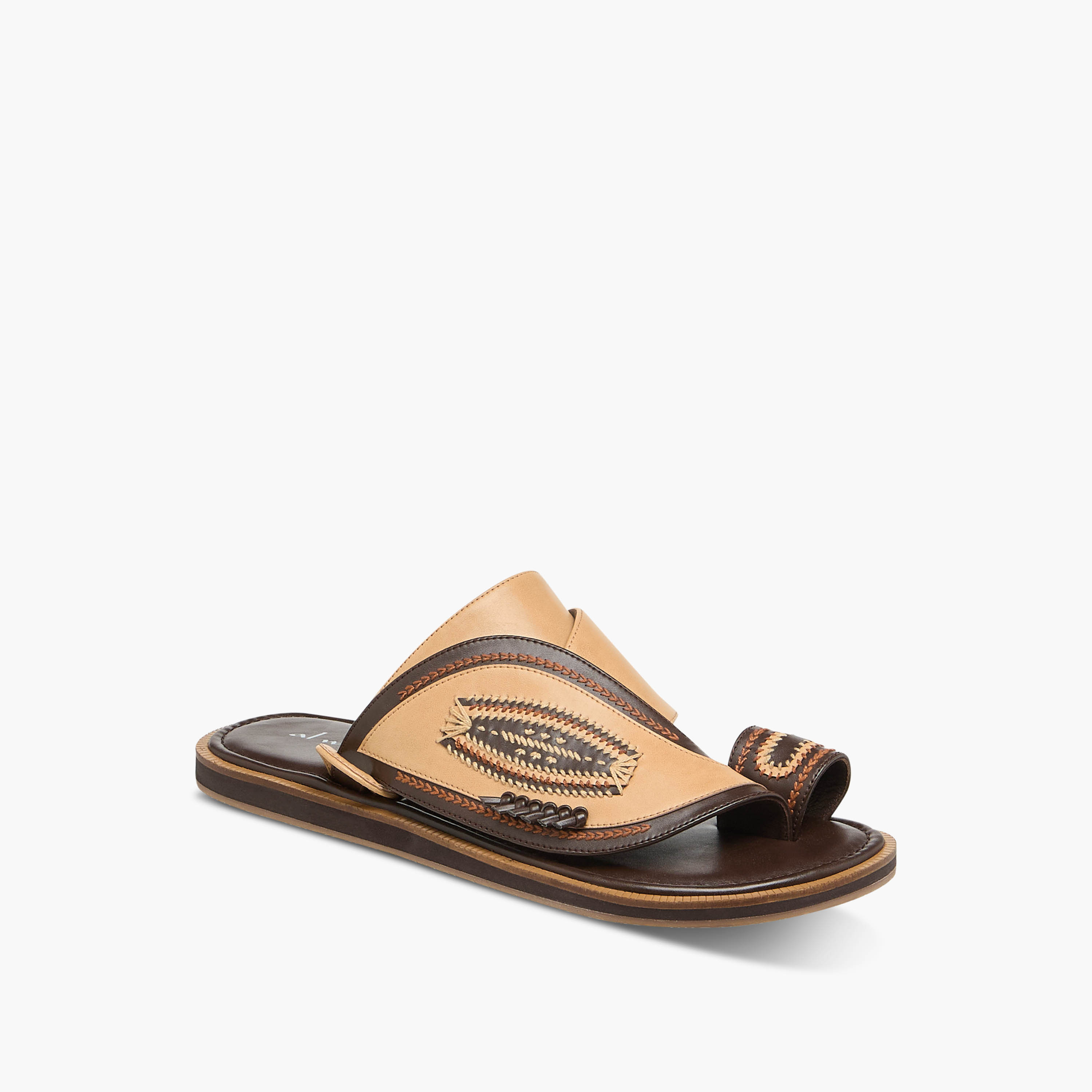 Al Waha Men Leather Arabic Sandals-men-shoes-sandals-image-2