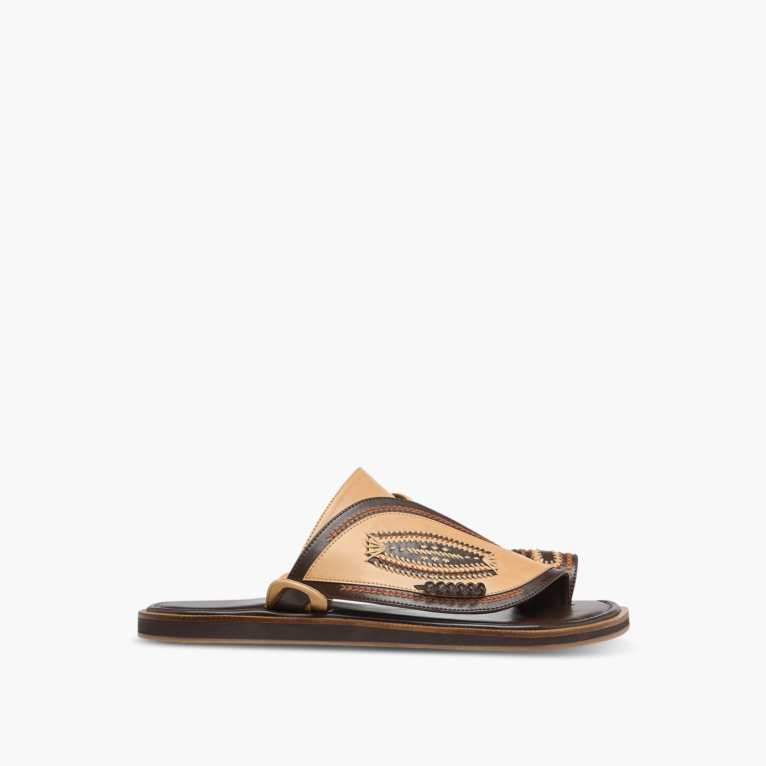 Al Waha Men Leather Arabic Sandals-men-shoes-sandals-image-3