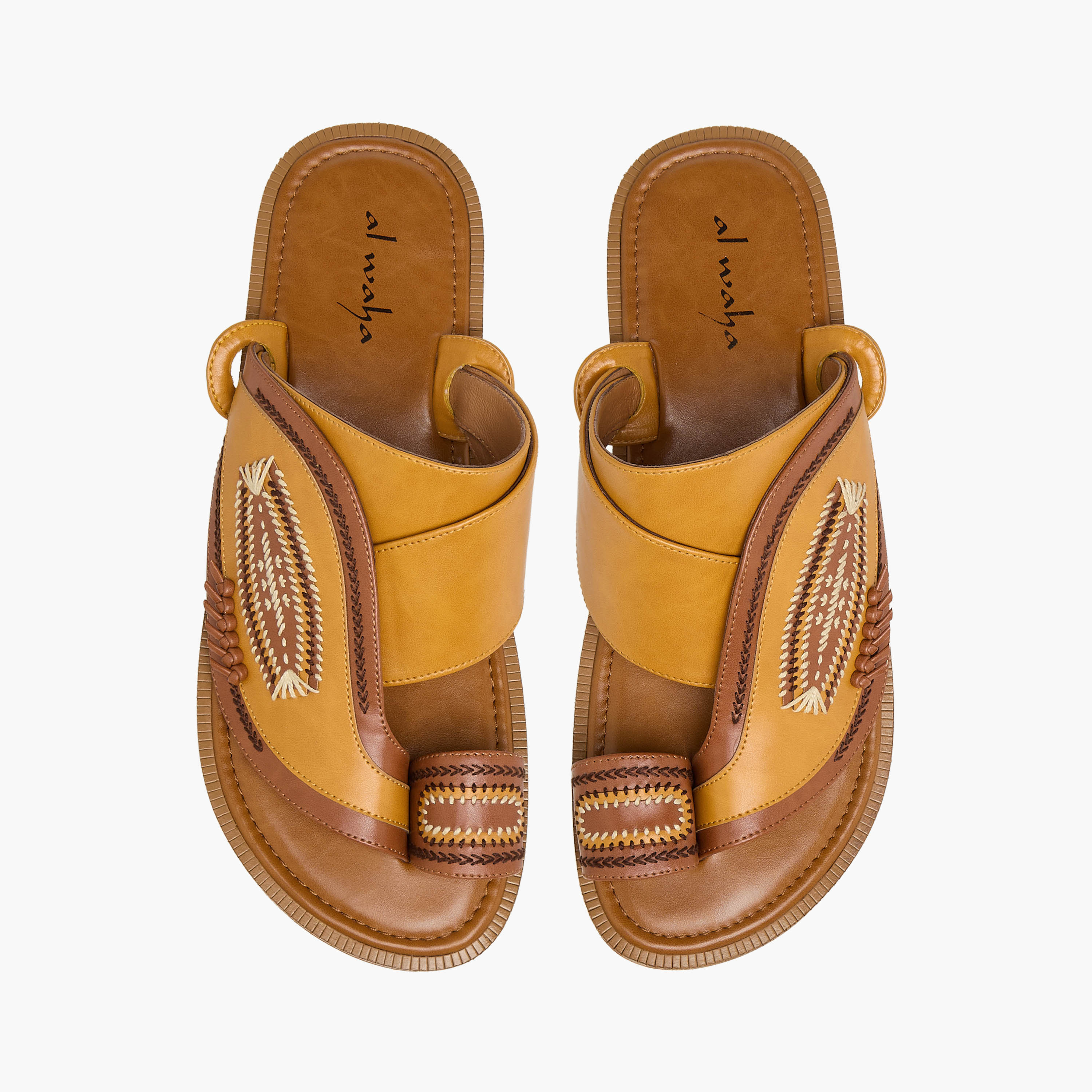 صندل عربي جلد للرجال من الواحة-men-shoes-sandals-image-1