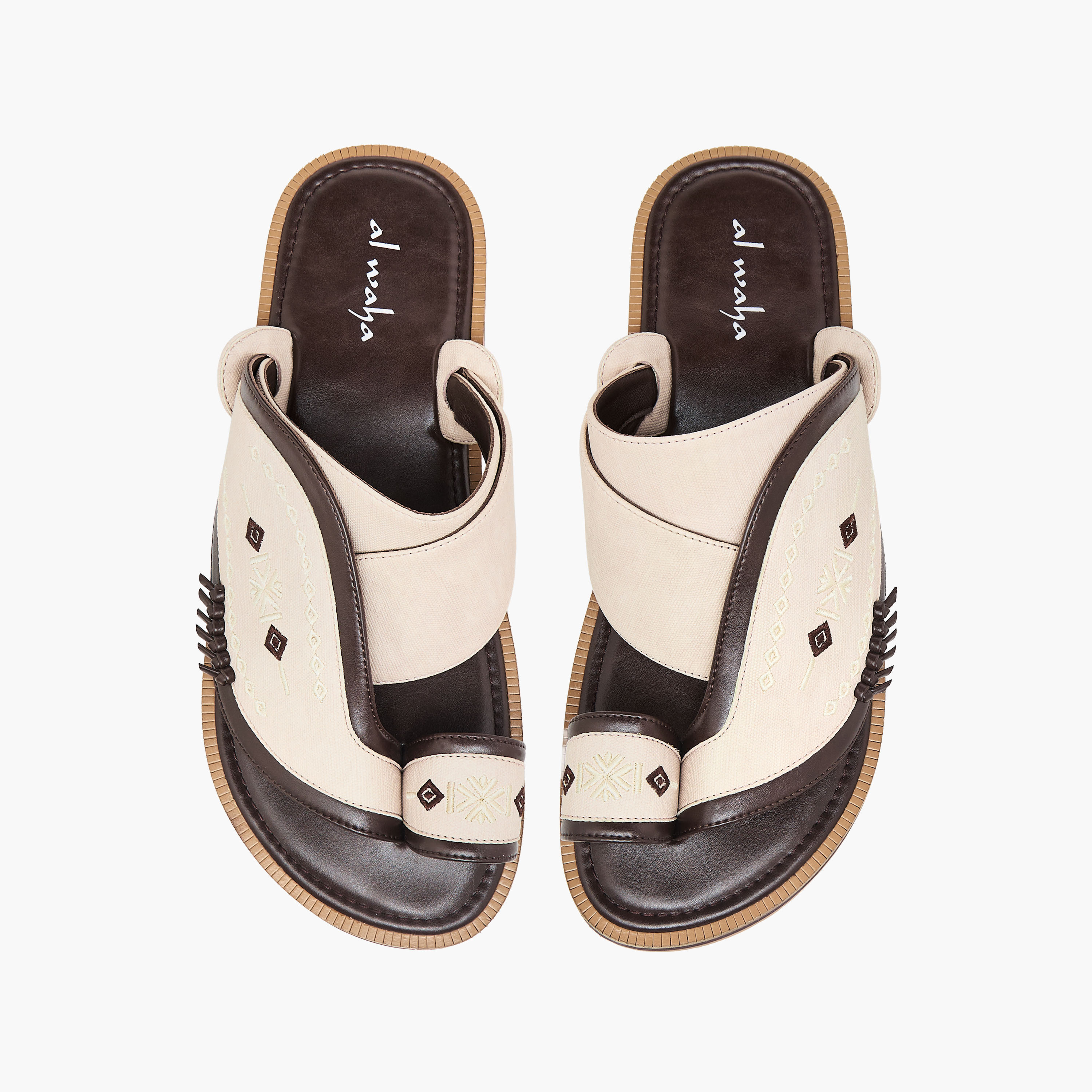 صندل عربي مطرّز للرجال من الواحة-men-shoes-sandals-image-1