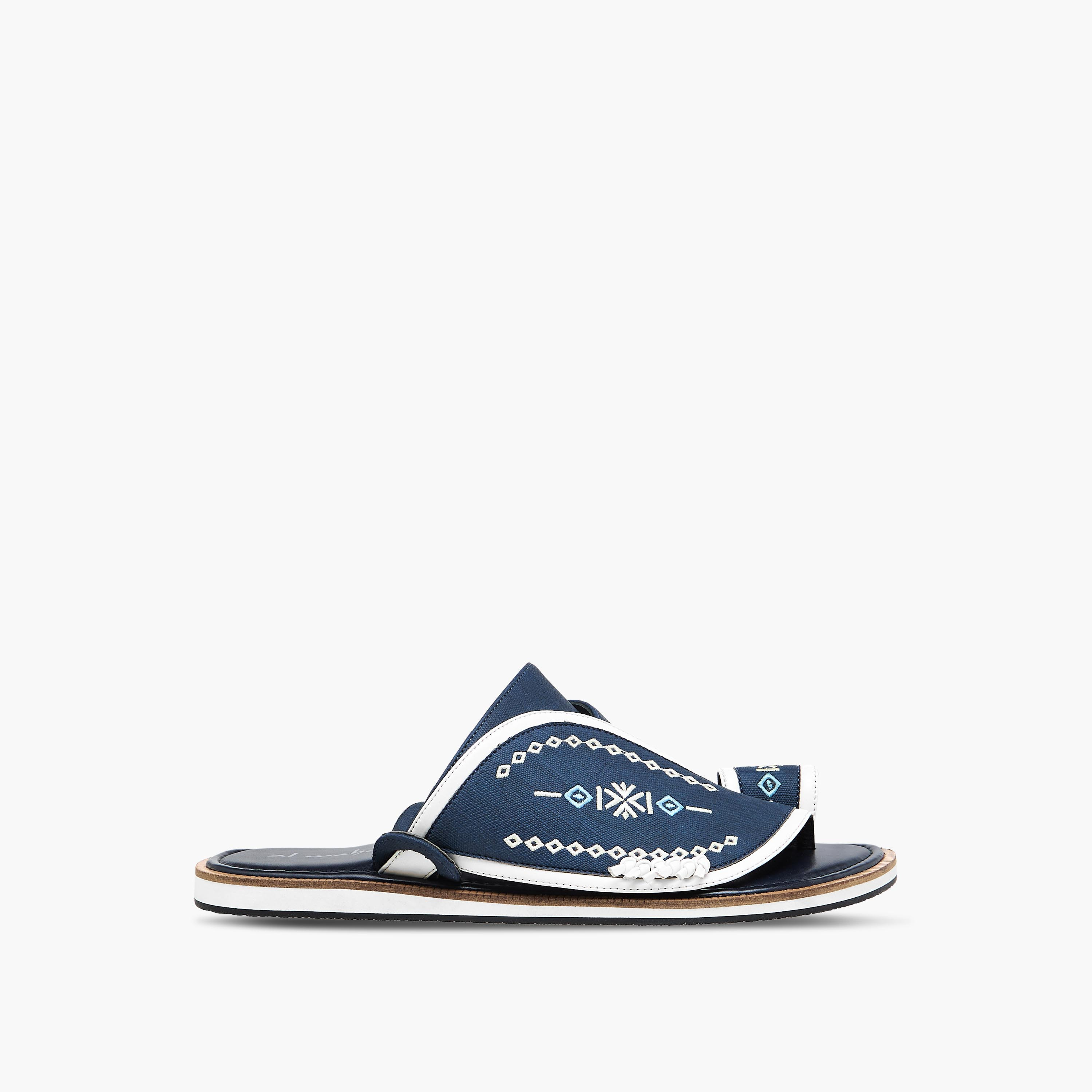 Al Waha Men Embroidered Arabic Sandals-men-shoes-sandals-image-3