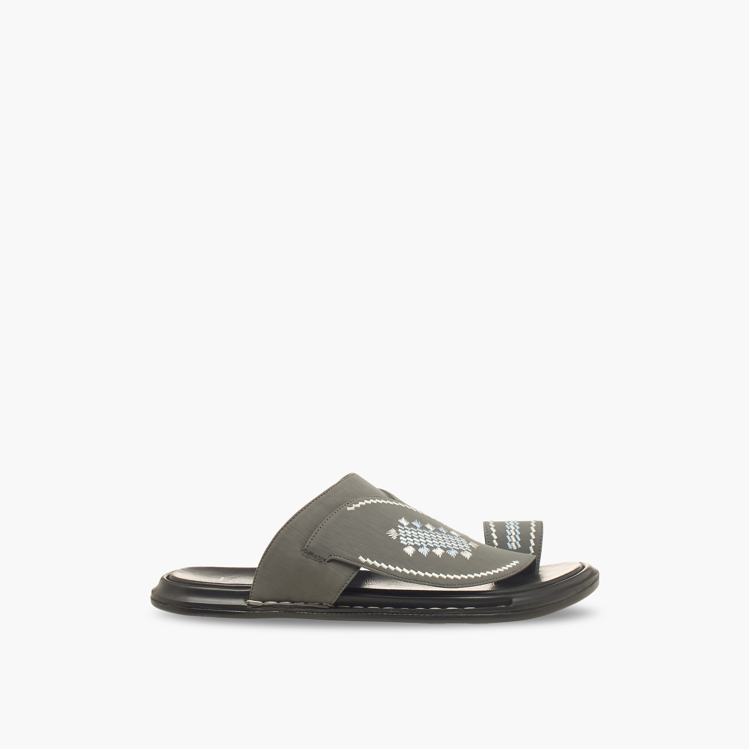 Al Waha Men Slip-On Leather Arabic Sandals-men-shoes-sandals-image-3