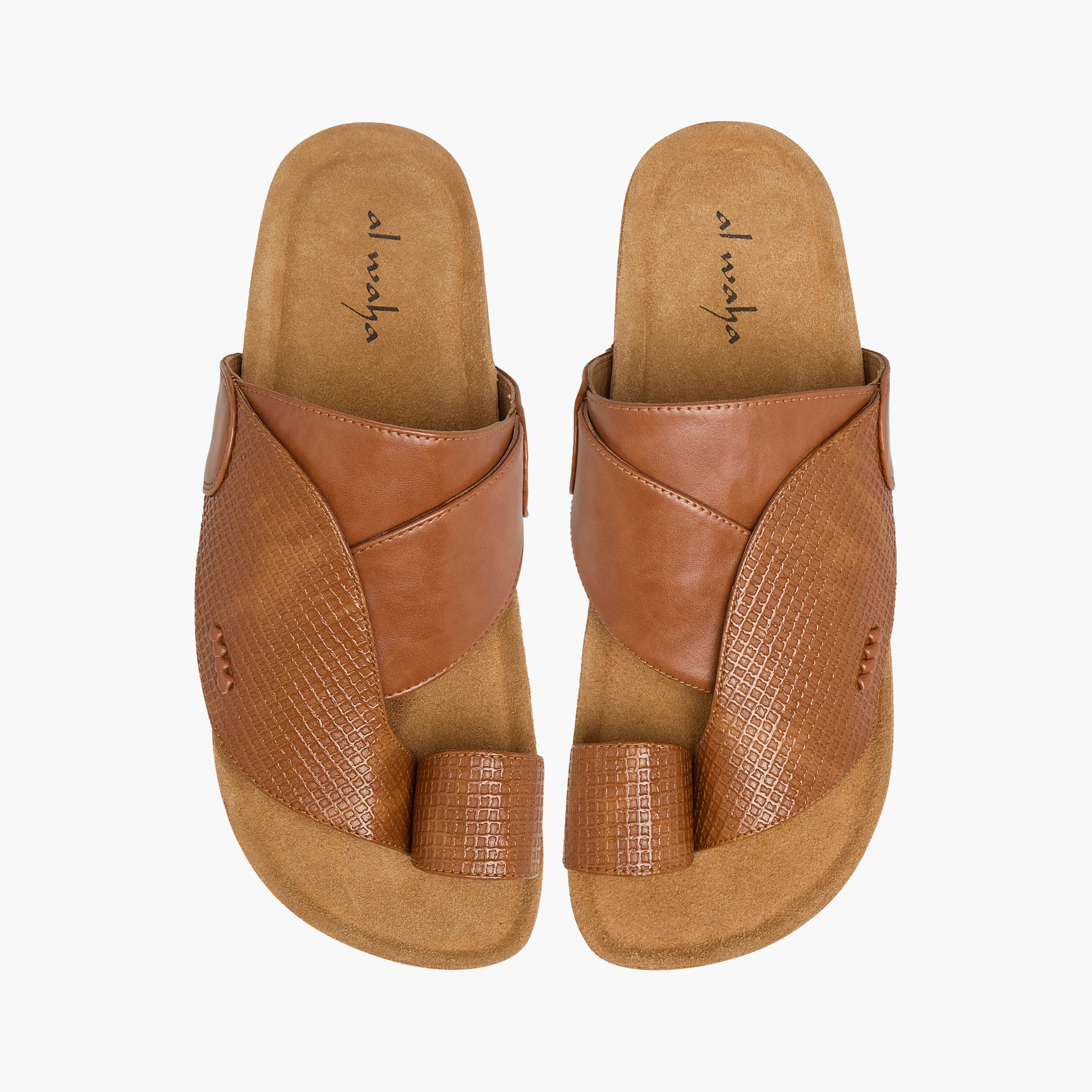 Al Waha Men Leather Arabic Sandals-men-shoes-sandals-image-1