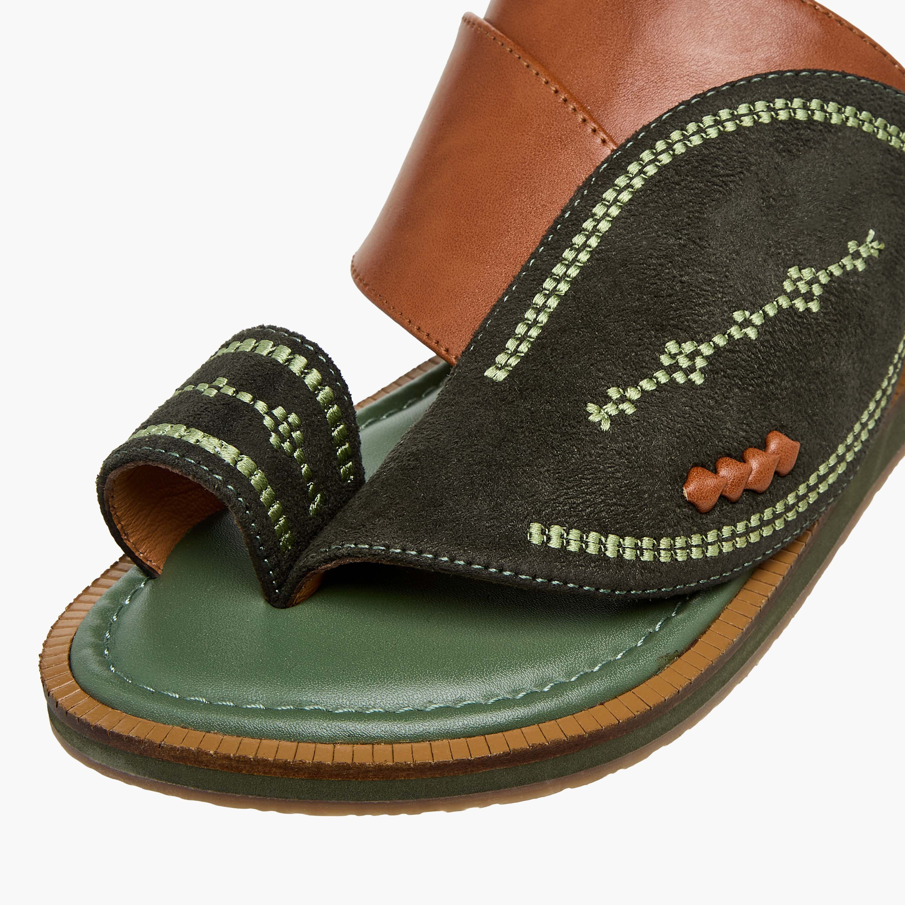 Al Waha Boys Slip-On Arabic Sandals-boys-shoes-sandals-image-4