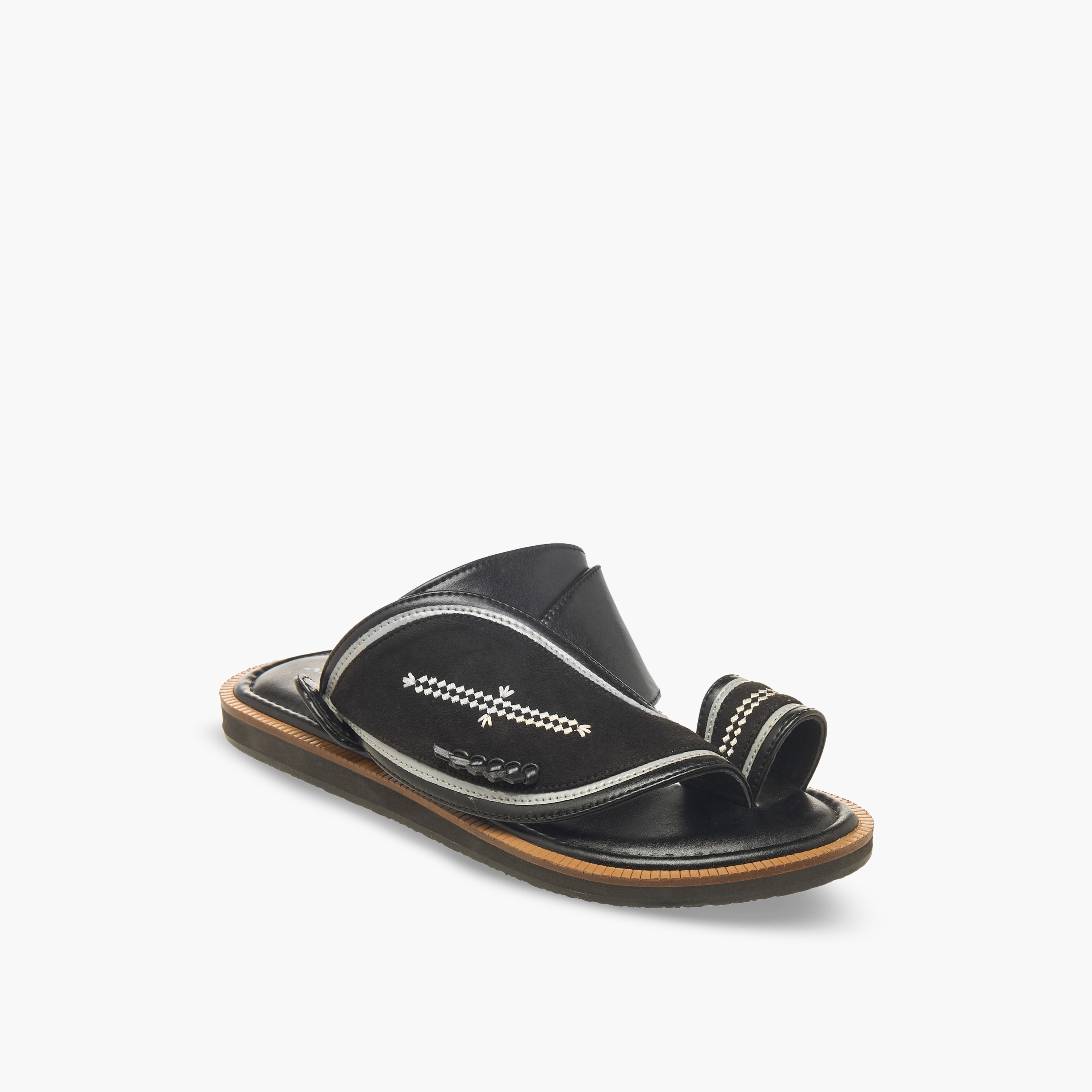 Al Waha Boys Leather Arabic Sandals-boys-shoes-sandals-image-2